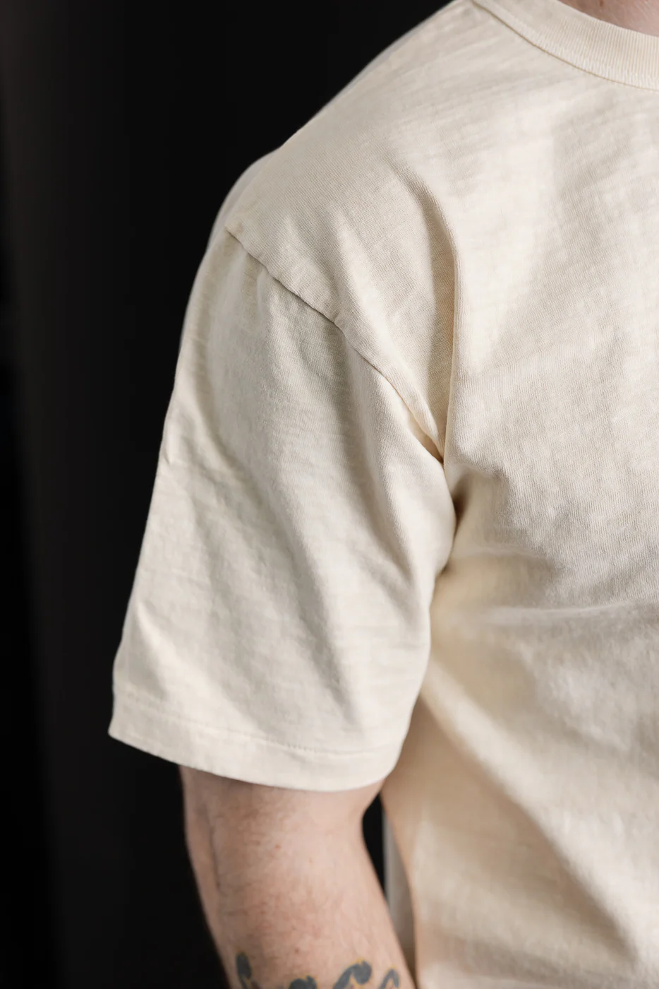 "Fallen Cotton" Midweight Tee Short Sleeve - PD Cream - Image 16
