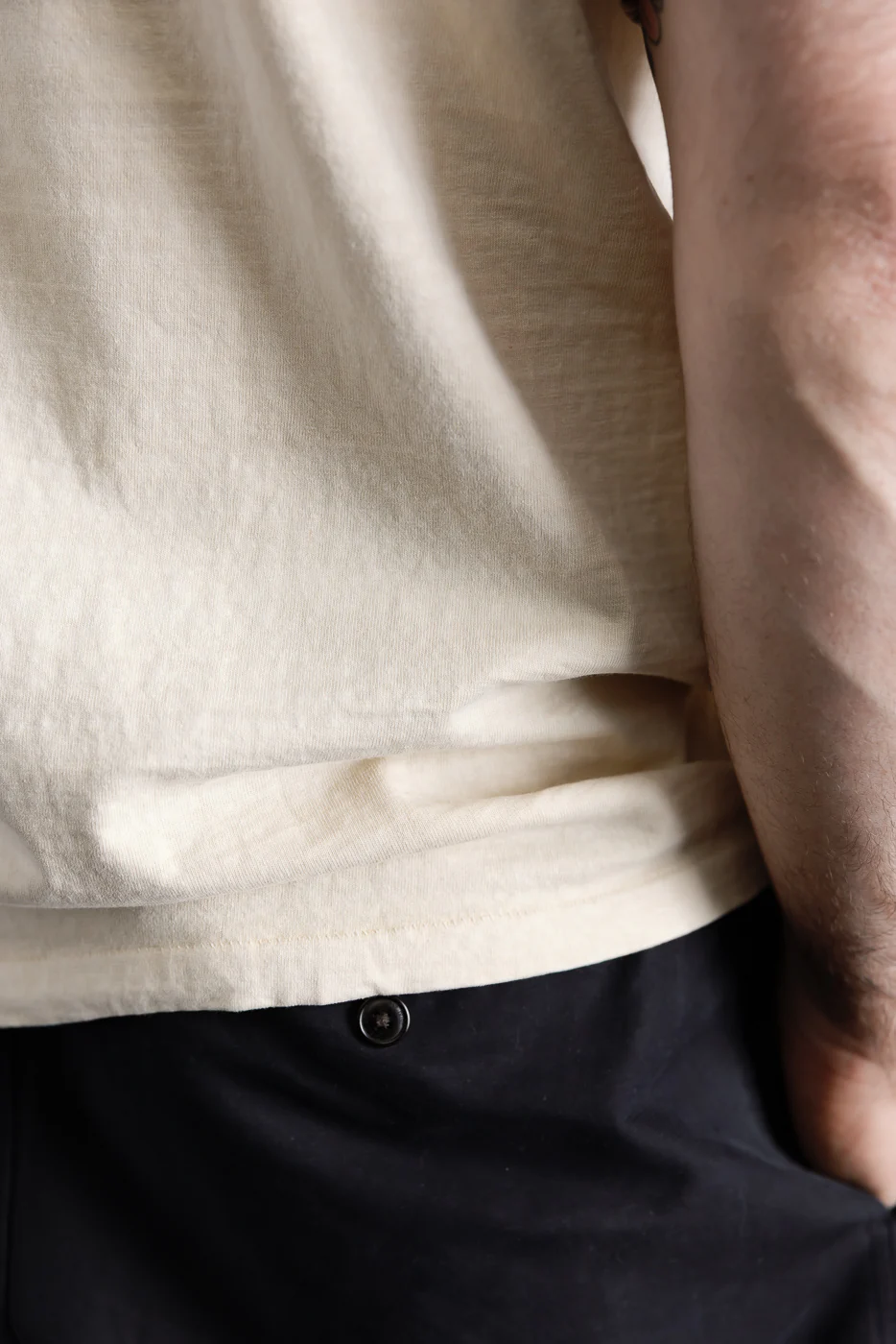 "Fallen Cotton" Midweight Tee Short Sleeve - PD Cream - Image 17