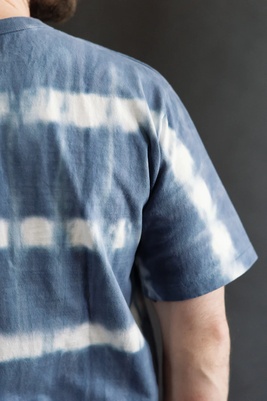 "Fallen Cotton" Midweight Tee Short Sleeve Tie Dye Border - Navy - Image 16