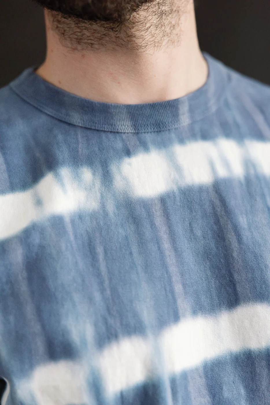 "Fallen Cotton" Midweight Tee Short Sleeve Tie Dye Border - Navy - Image 17