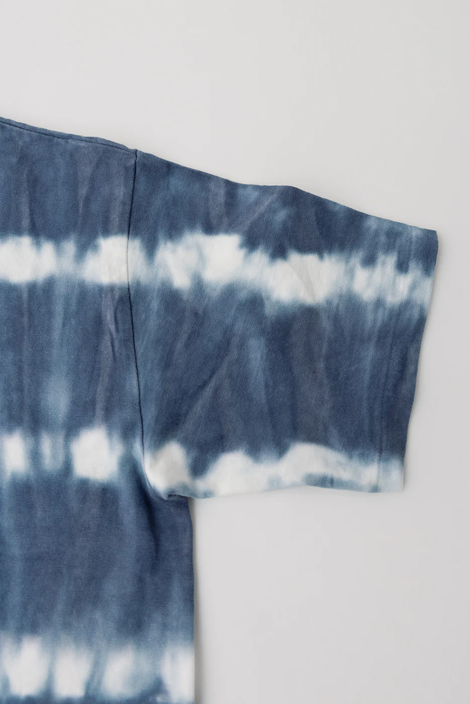 "Fallen Cotton" Midweight Tee Short Sleeve Tie Dye Border - Navy - Image 3