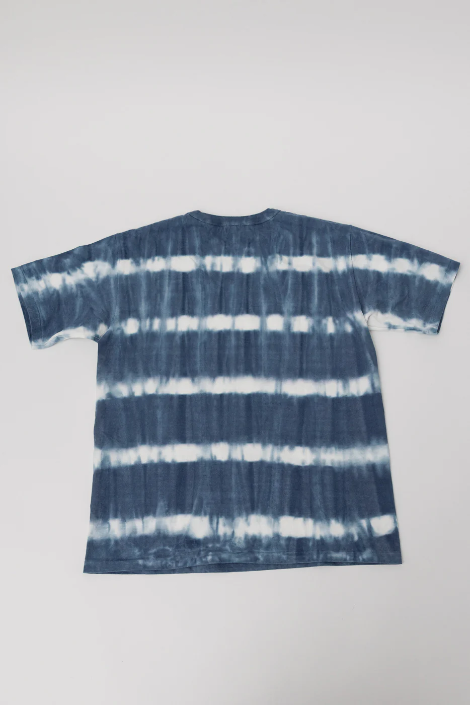 "Fallen Cotton" Midweight Tee Short Sleeve Tie Dye Border - Navy - Image 4