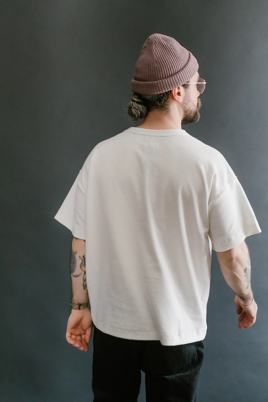 Fons Boxy Fit Towel T-Shirt - Ecru - Image 11