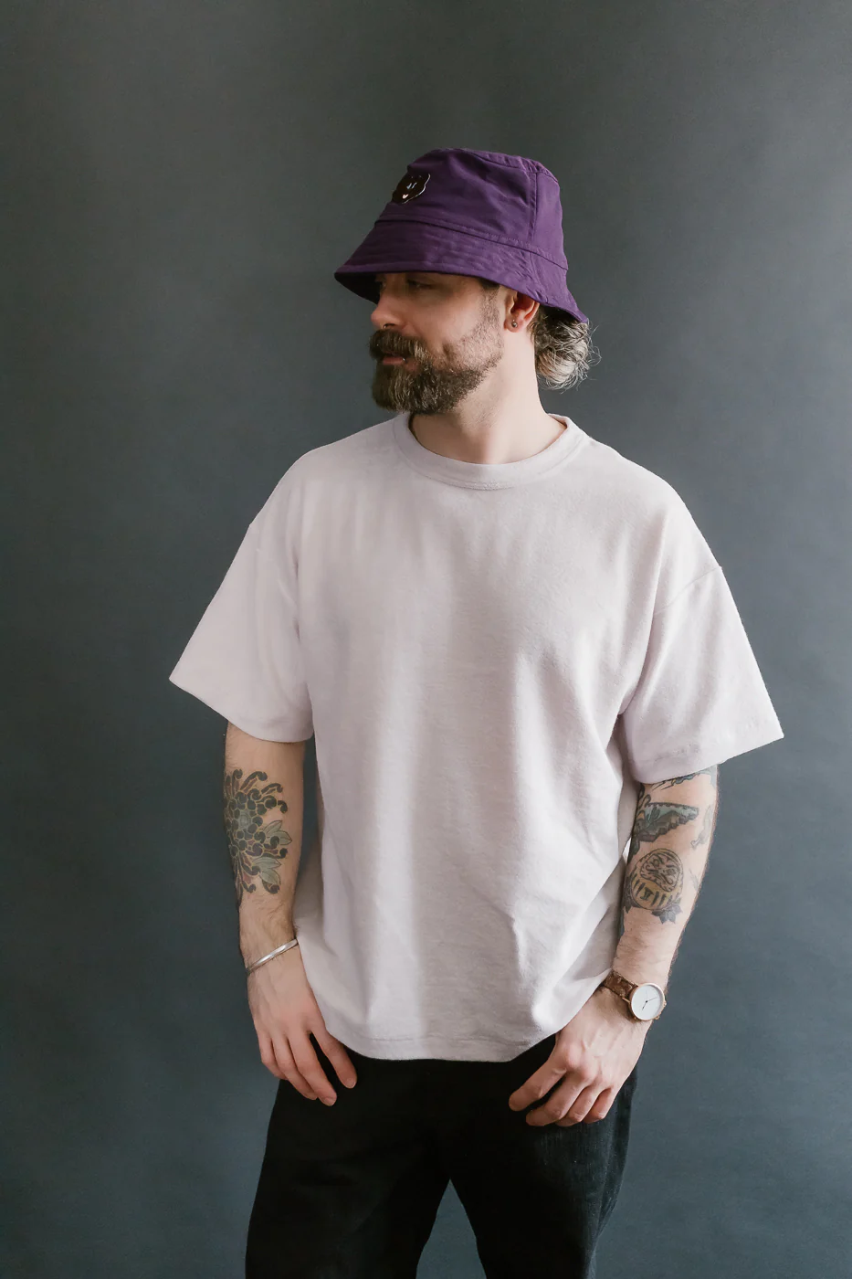 Fons Boxy Fit Towel T-Shirt - Light Power - Image 14