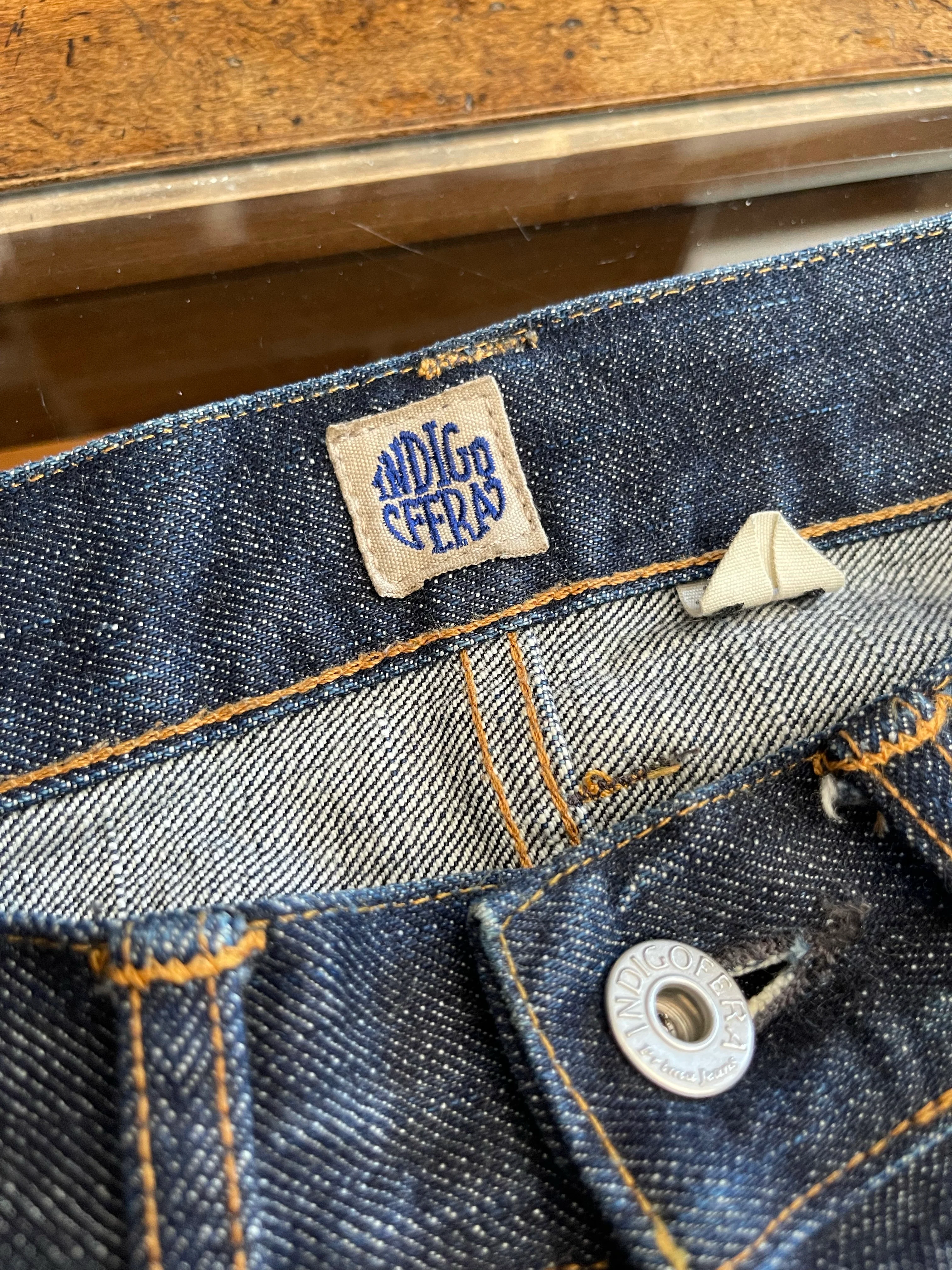 Gently Used Indigofera Buck Jeans in 18oz Selvedge - Indigo - Image 9