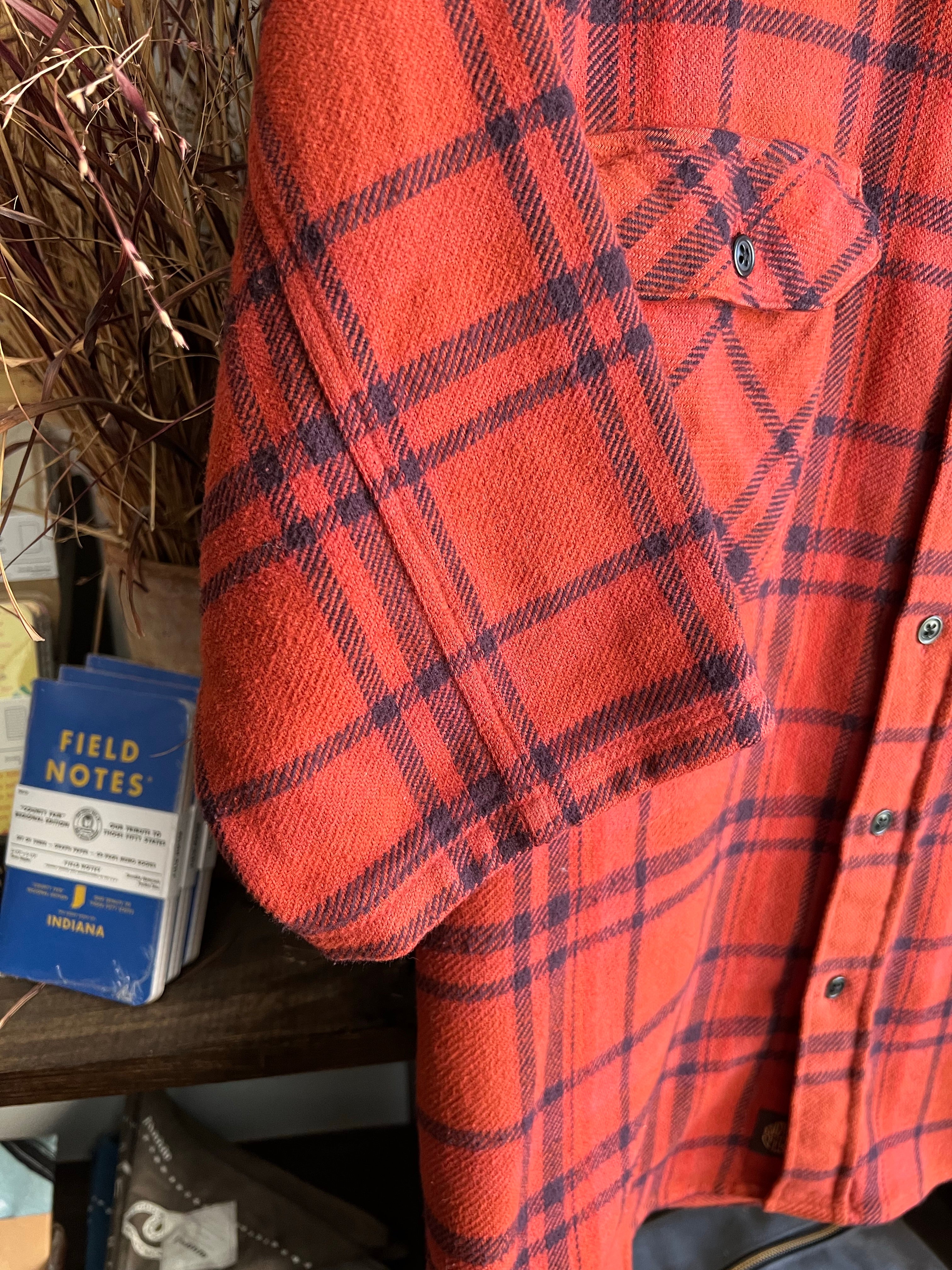 Gently Used Indigofera Delray Flannel - Red Overdye - Medium - Image 3