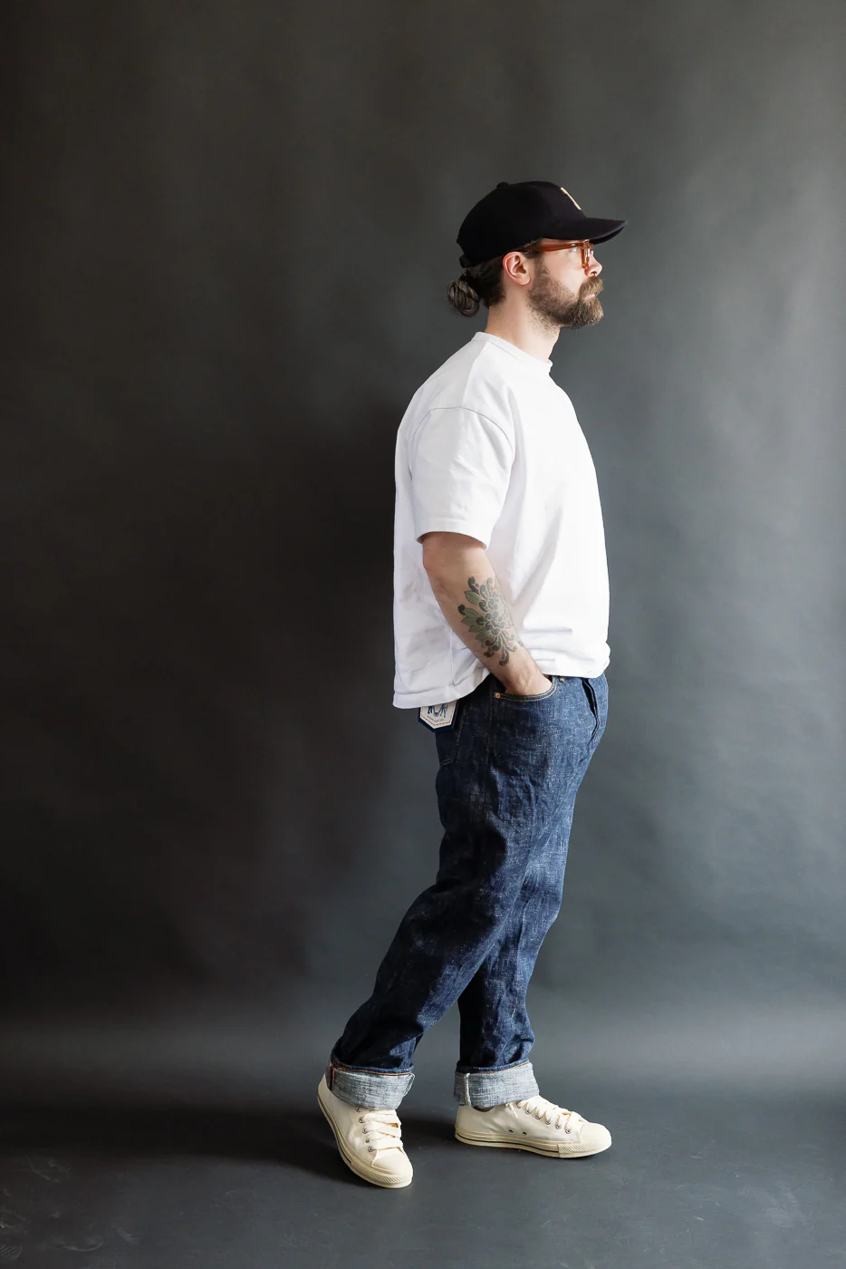 15oz Skein Dyed Slubby Green Indigo Selvedge Jeans - Slim Straight Fit - Image 8