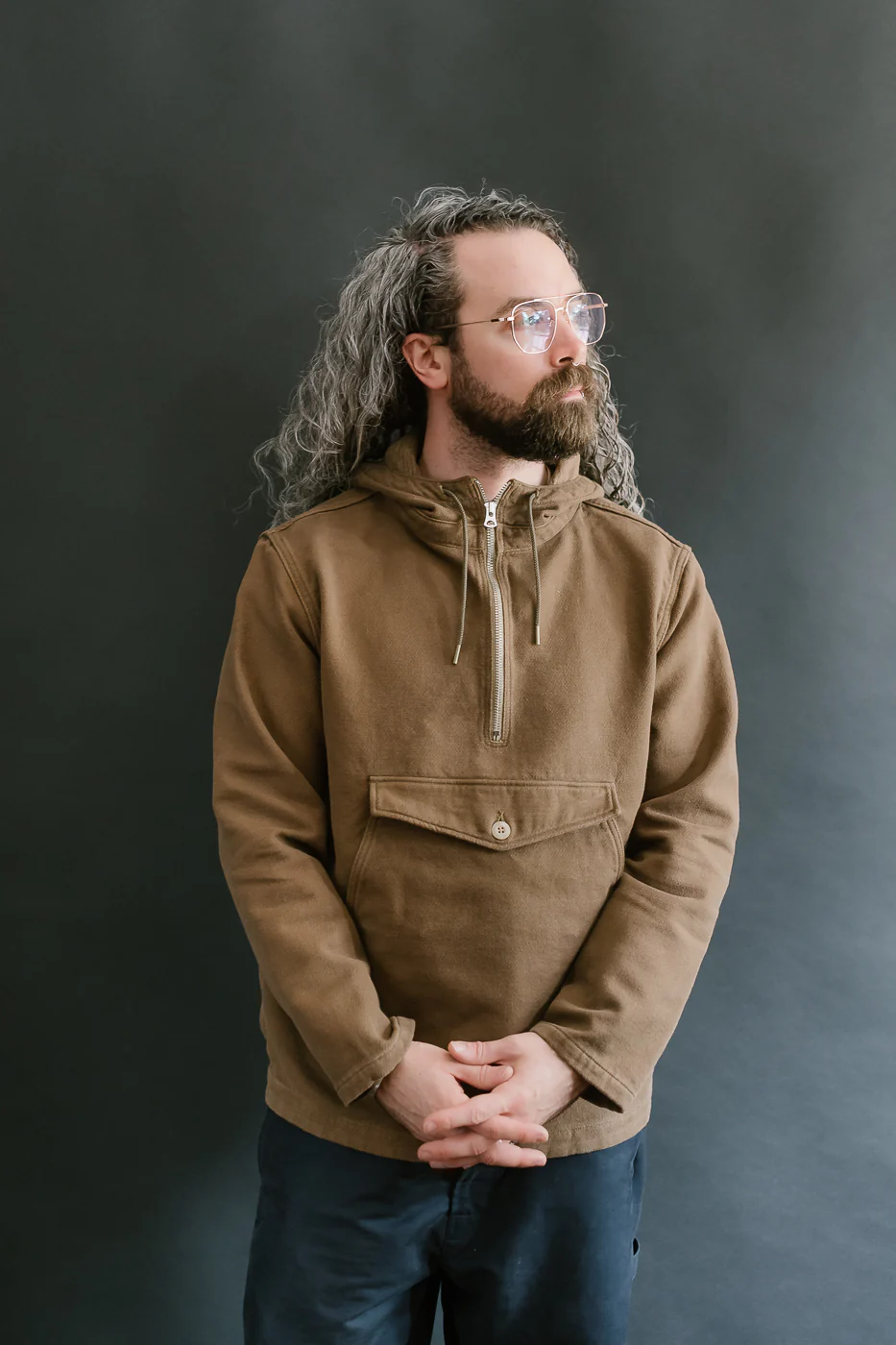 Heavy Duty Salvage Hoodie - Khaki - Image 11