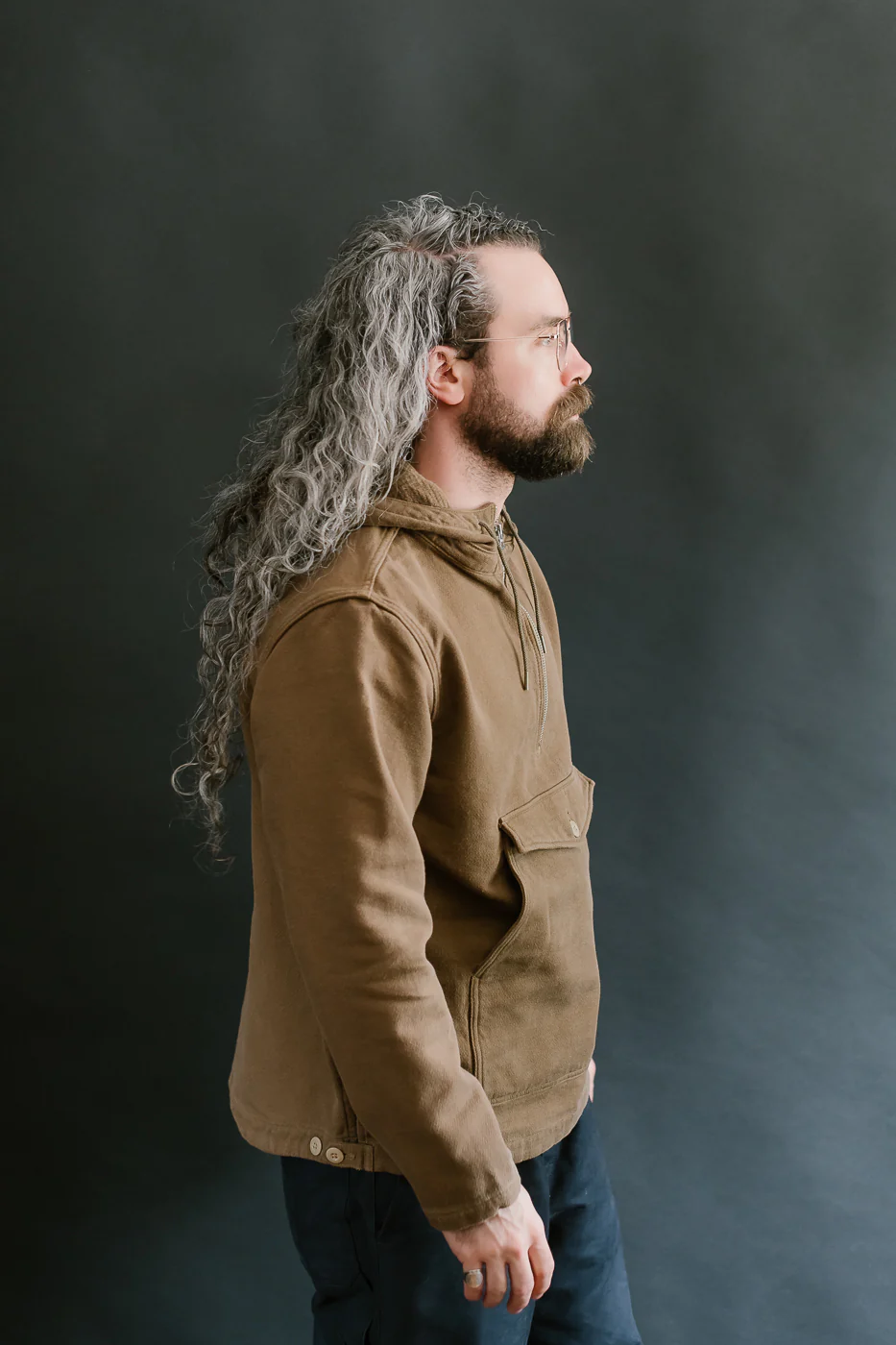 Heavy Duty Salvage Hoodie - Khaki - Image 12