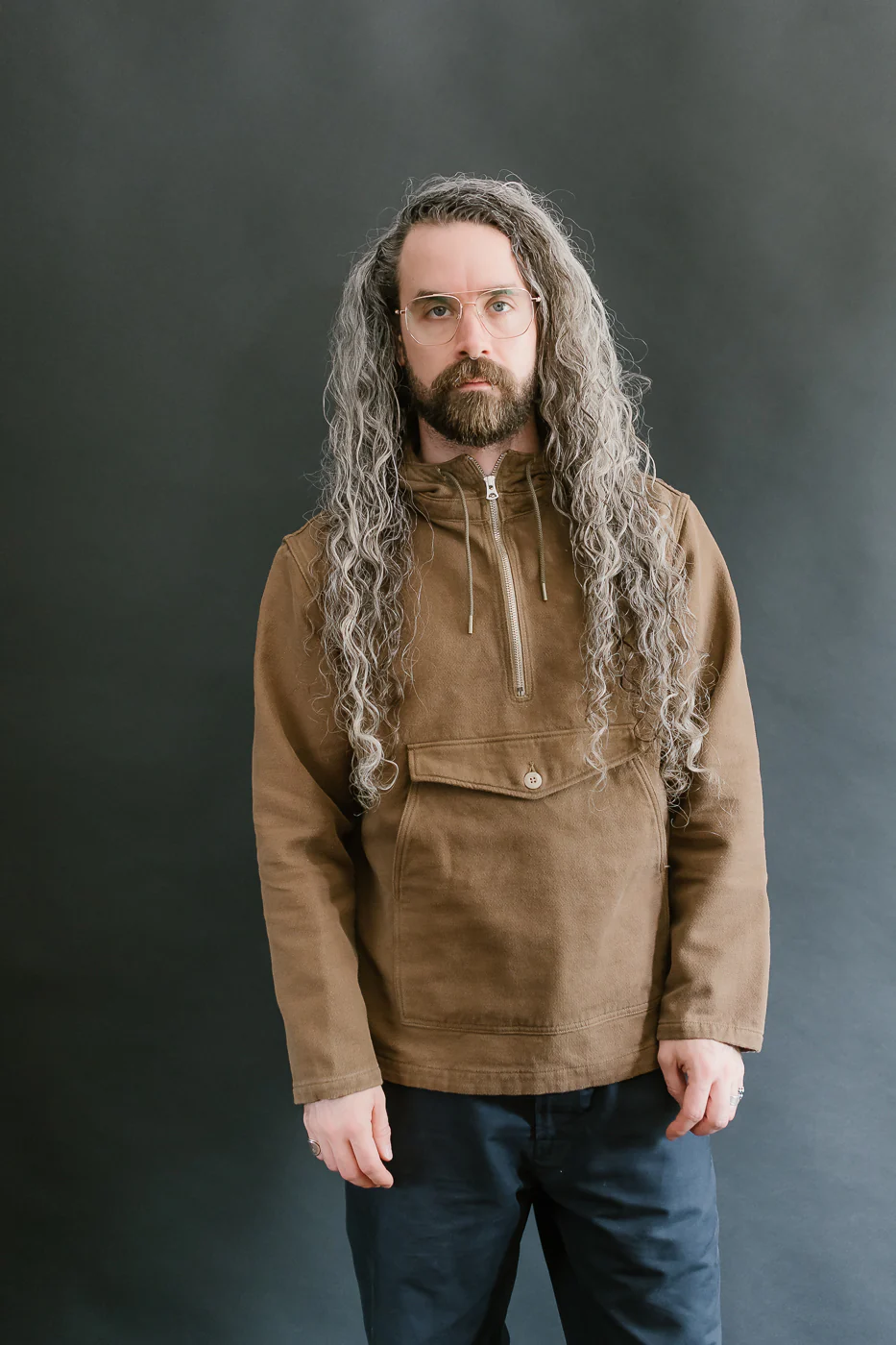 Heavy Duty Salvage Hoodie - Khaki - Image 17