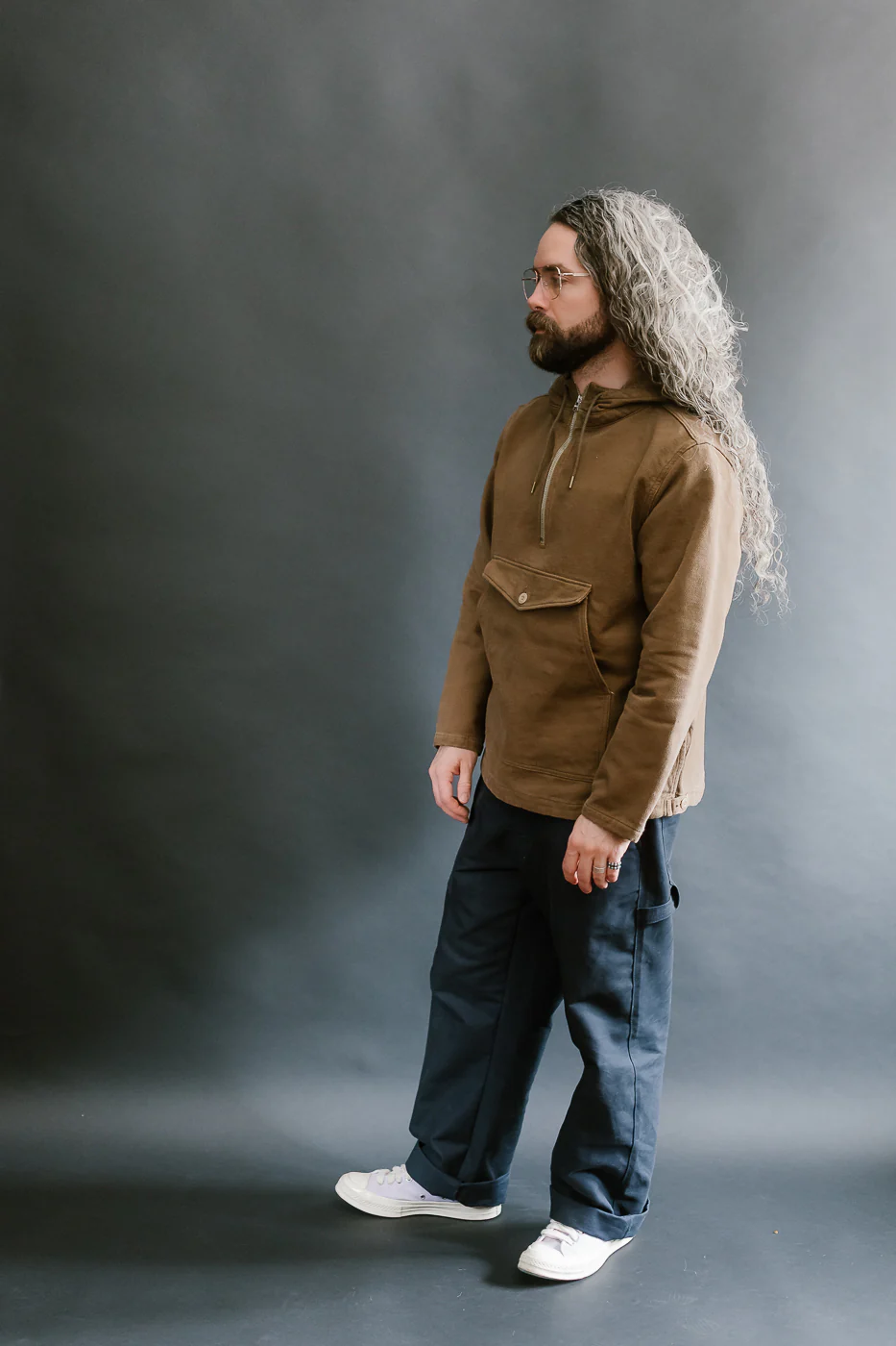 Heavy Duty Salvage Hoodie - Khaki - Image 8