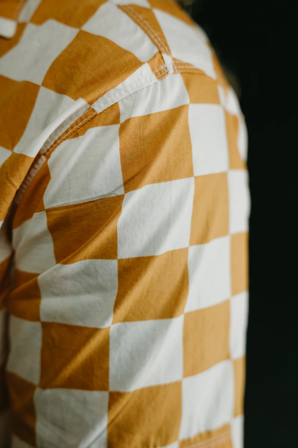 Hawaiian Shirt - Mustard Check - Image 14