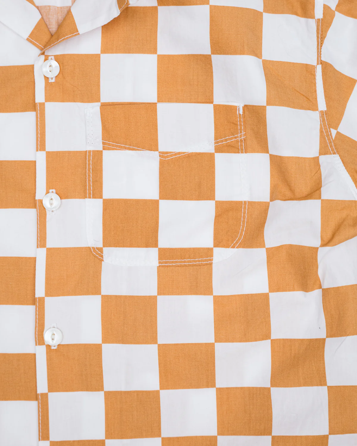 Hawaiian Shirt - Mustard Check - Image 4