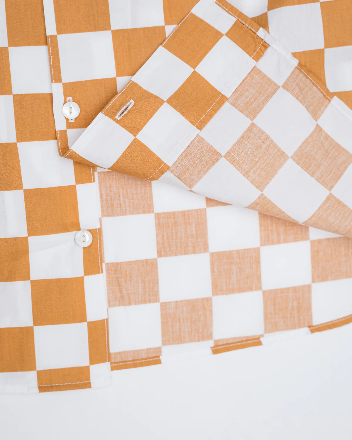 Hawaiian Shirt - Mustard Check - Image 5