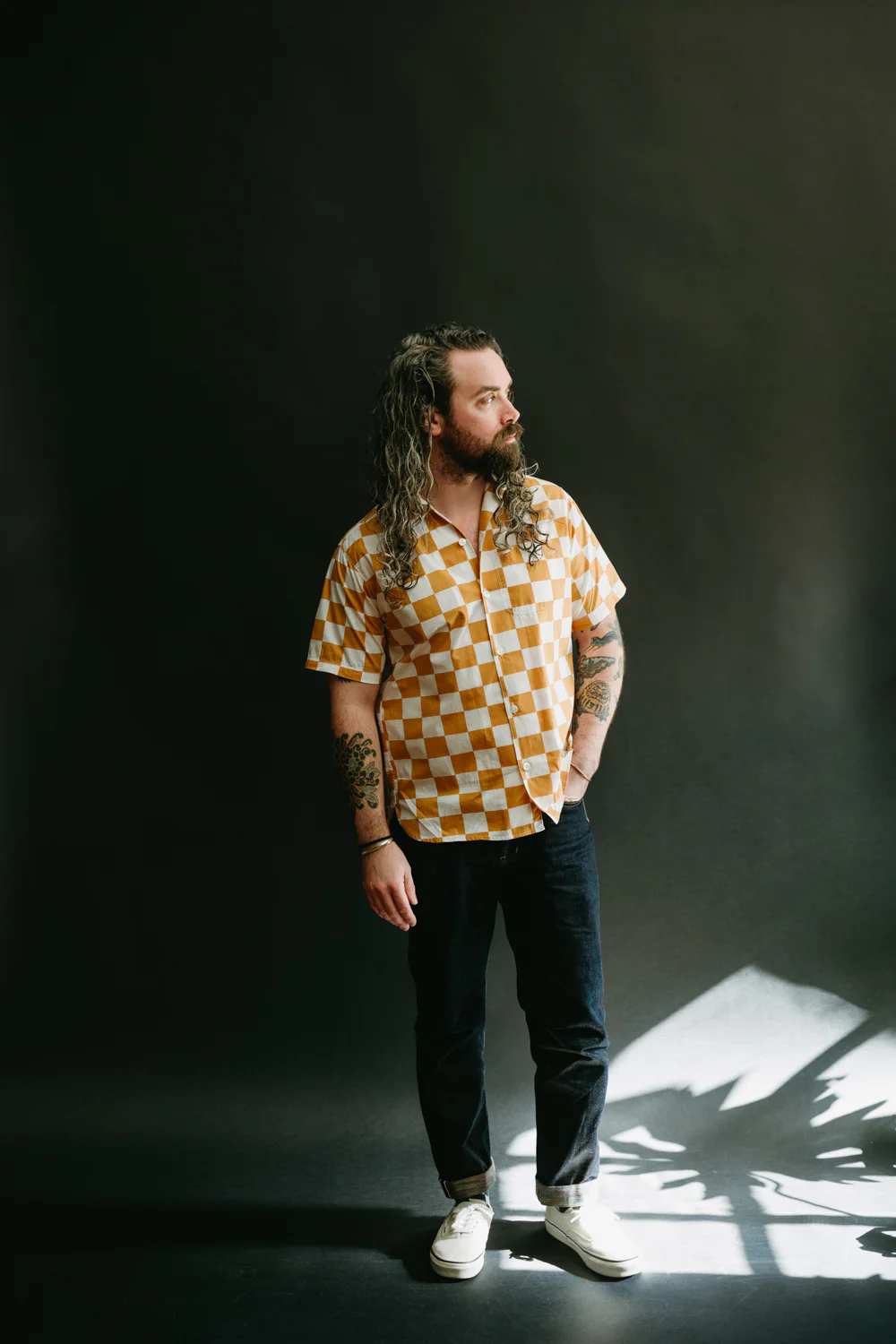 Hawaiian Shirt - Mustard Check - Image 6