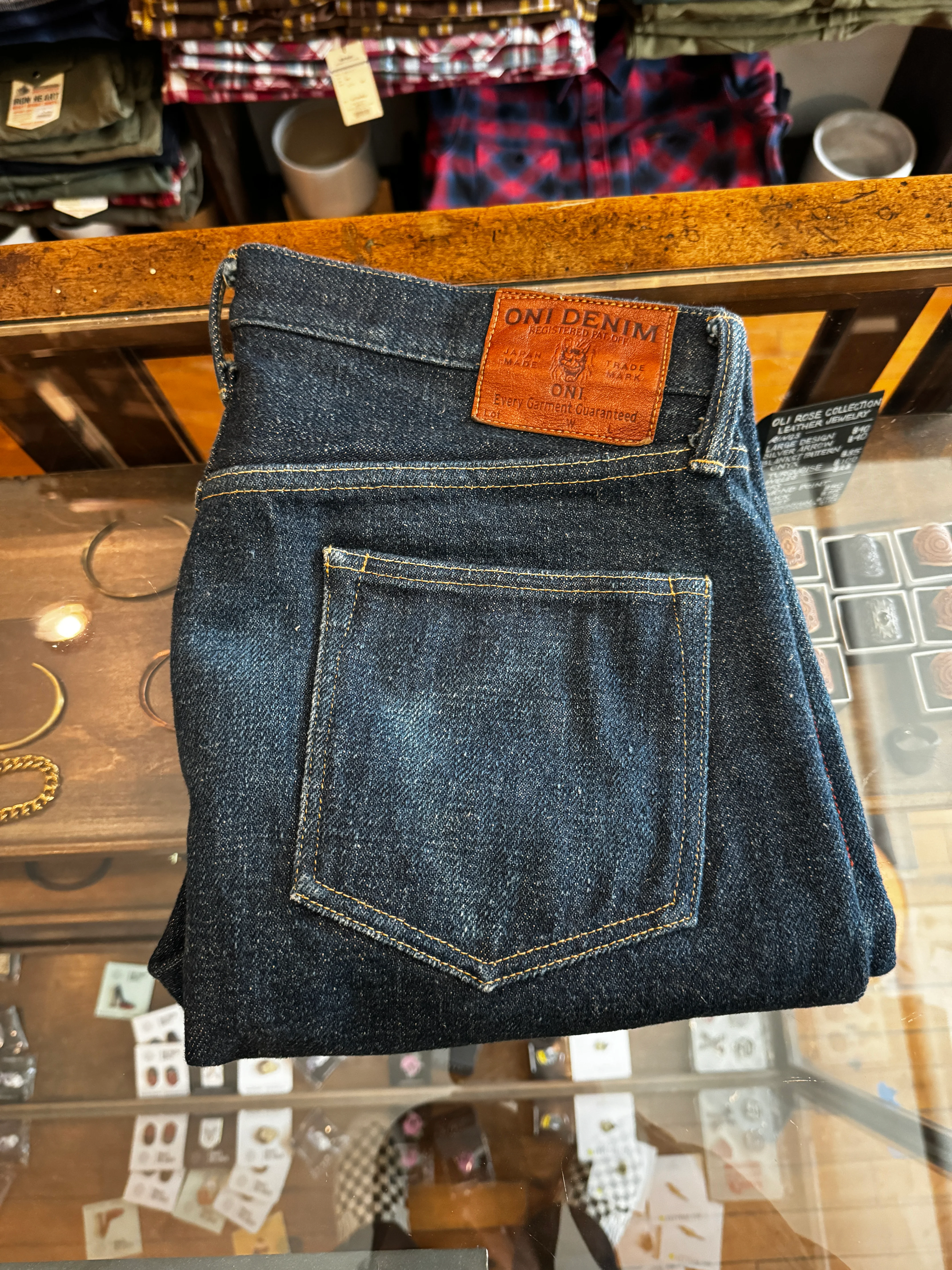 Heavily Used - ONI-502ZR - Raw Hemmed Secret Denim - Slim Tapered - 31