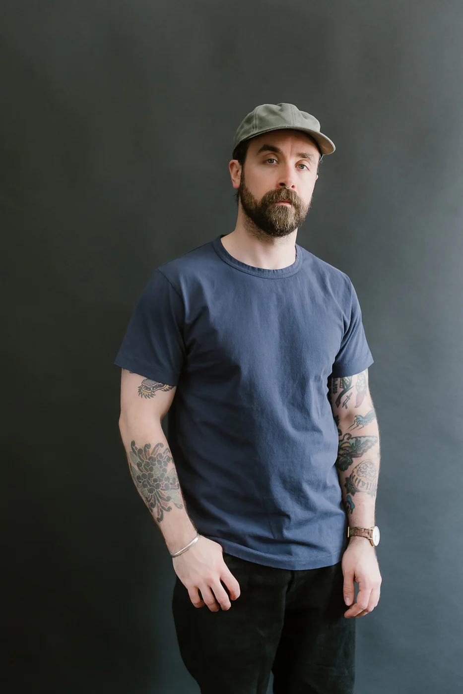 Heavy Duty T-Shirt - Navy - Image 9