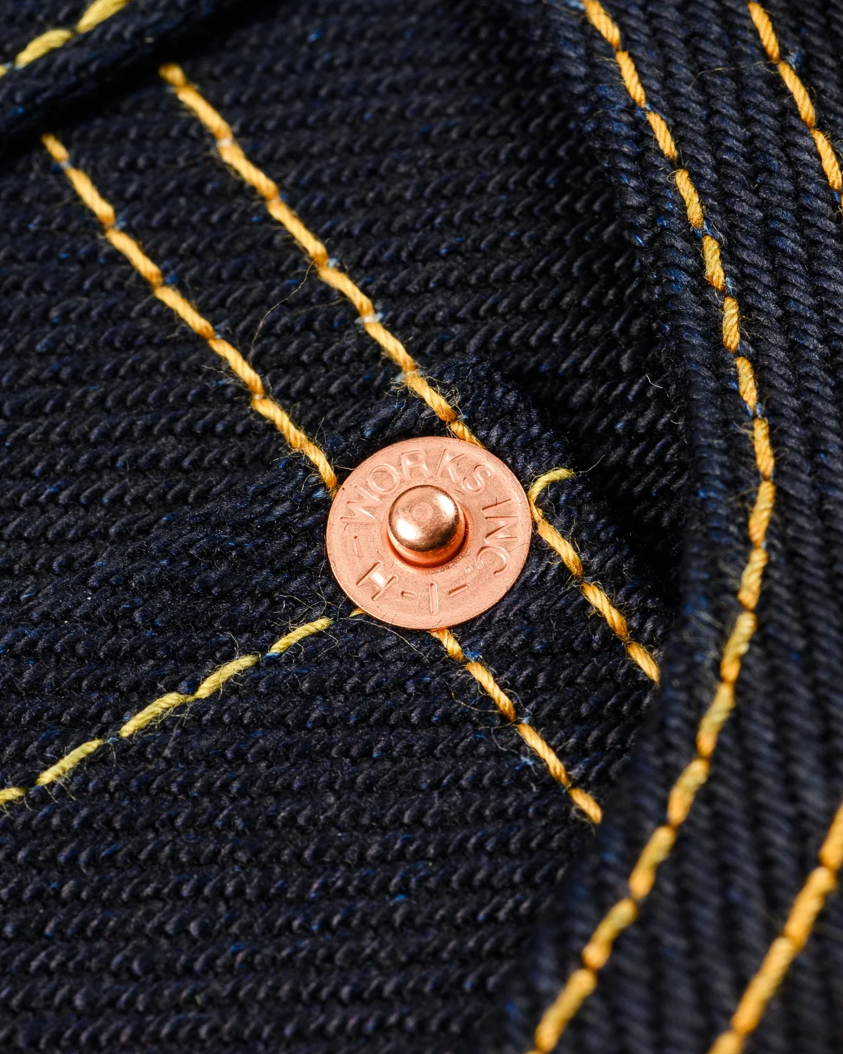 IH-634-XHSib - 25oz Selvedge Denim Straight Cut Jeans - Indigo/Black - Image 11