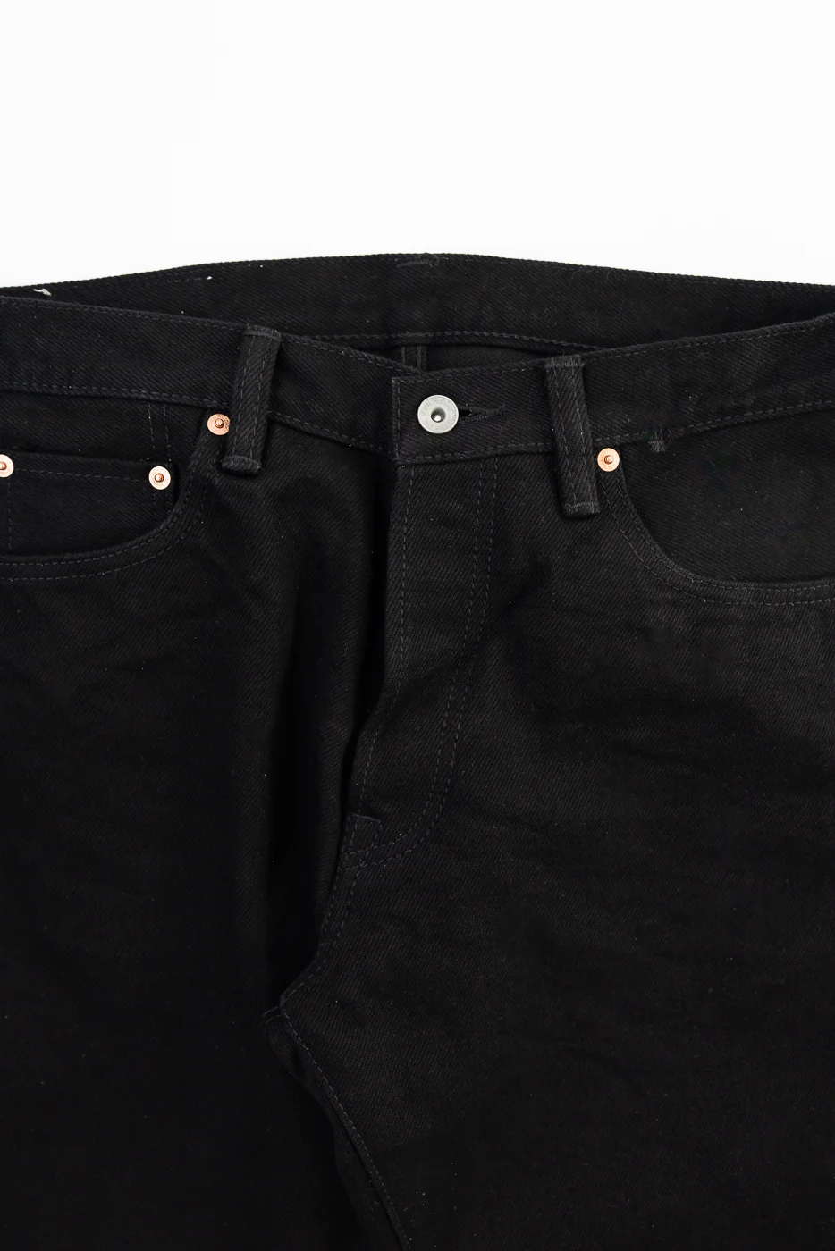 IH-634S-SBG - 21oz Selvedge Denim Straight Cut - Superblack (Fades to Grey) - Image 3