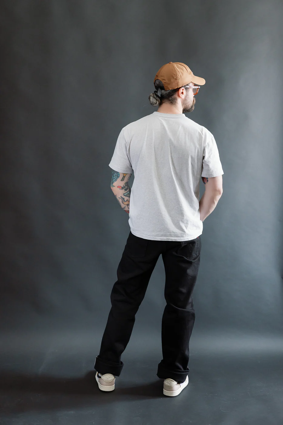 IH-634S-SBG - 21oz Selvedge Denim Straight Cut - Superblack (Fades to Grey) - Image 9