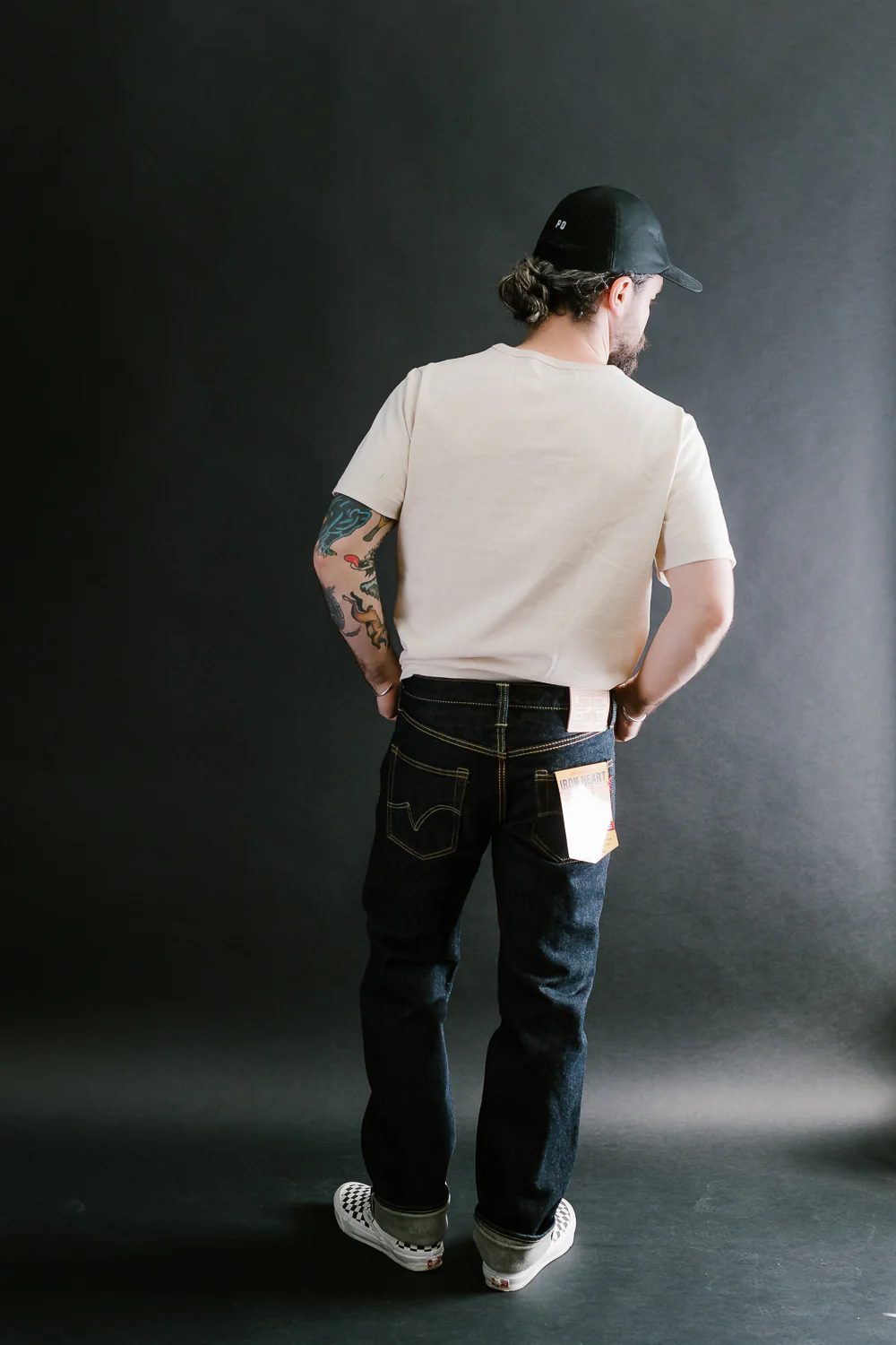 IH-666S-21 - 21oz Selvedge Denim Slim Straight Cut Jeans - Indigo - Image 10
