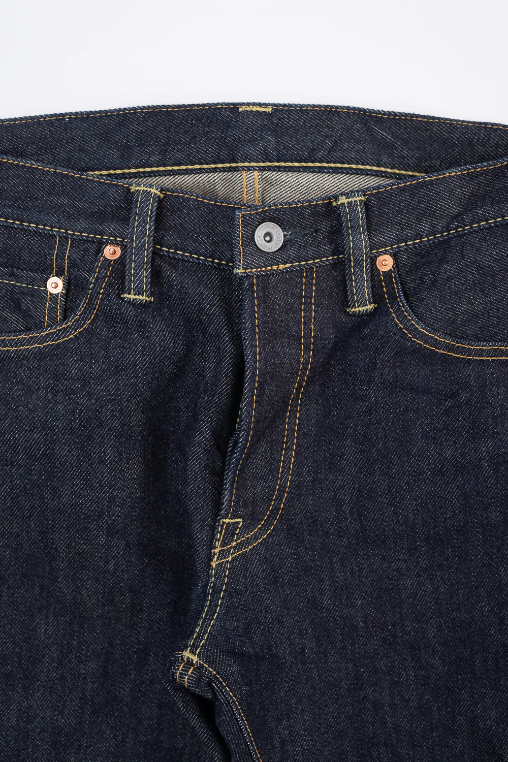 IH-666S-21 - 21oz Selvedge Denim Slim Straight Cut Jeans - Indigo - Image 5
