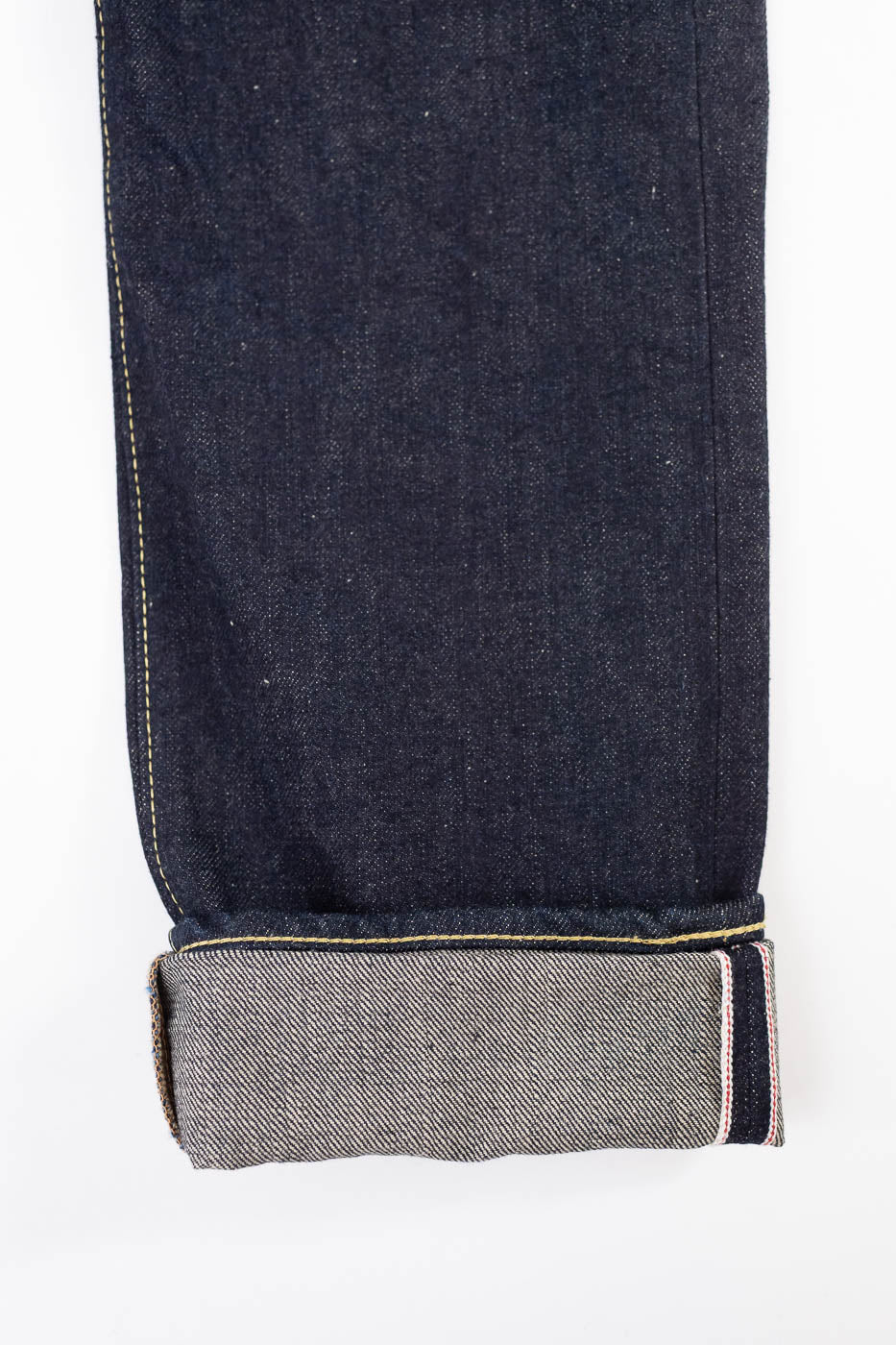 IH-777N - 17oz Selvedge Denim Slim Tapered Cut Jeans - Natural Indigo - Image 5