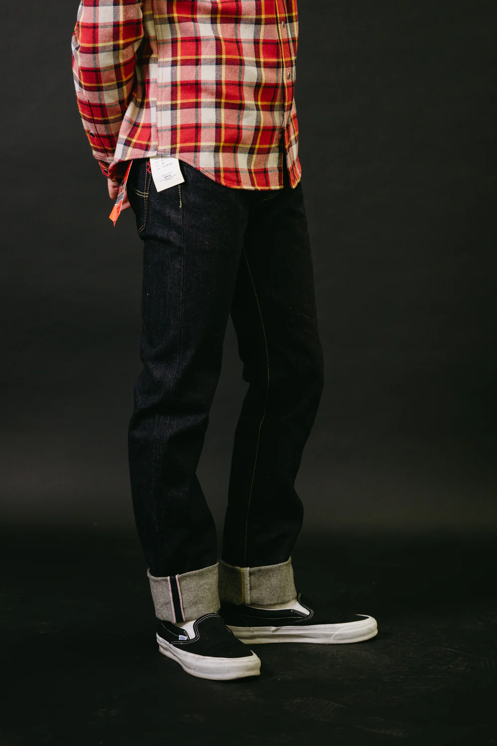 IH-777S-142 - 14oz Selvedge Denim Slim Tapered Jeans - Indigo - Image 11