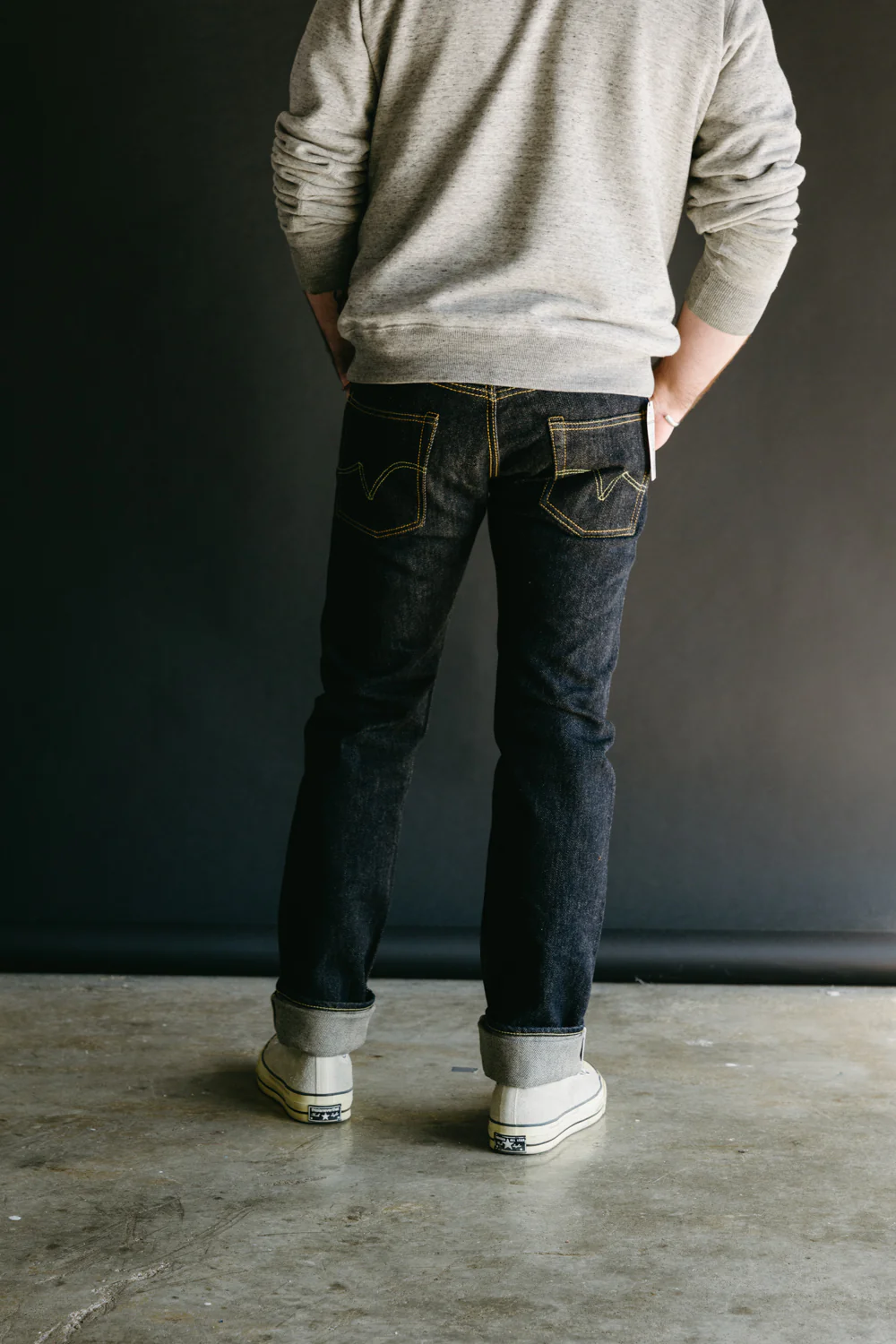 IH-777S-21 -21oz Selvedge Denim Slim Tapered - Indigo - Image 10
