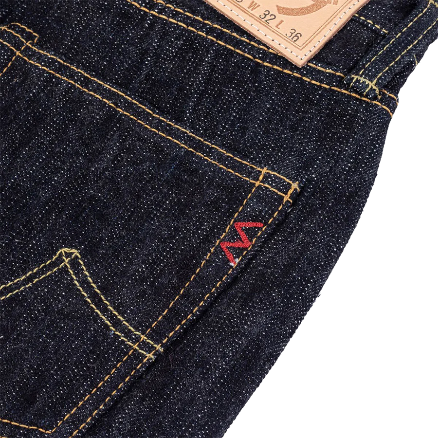 IH-777S-SLB - 16oz Slubby Selvedge Denim Slim Tapered Cut Jeans - Indigo - Image 8