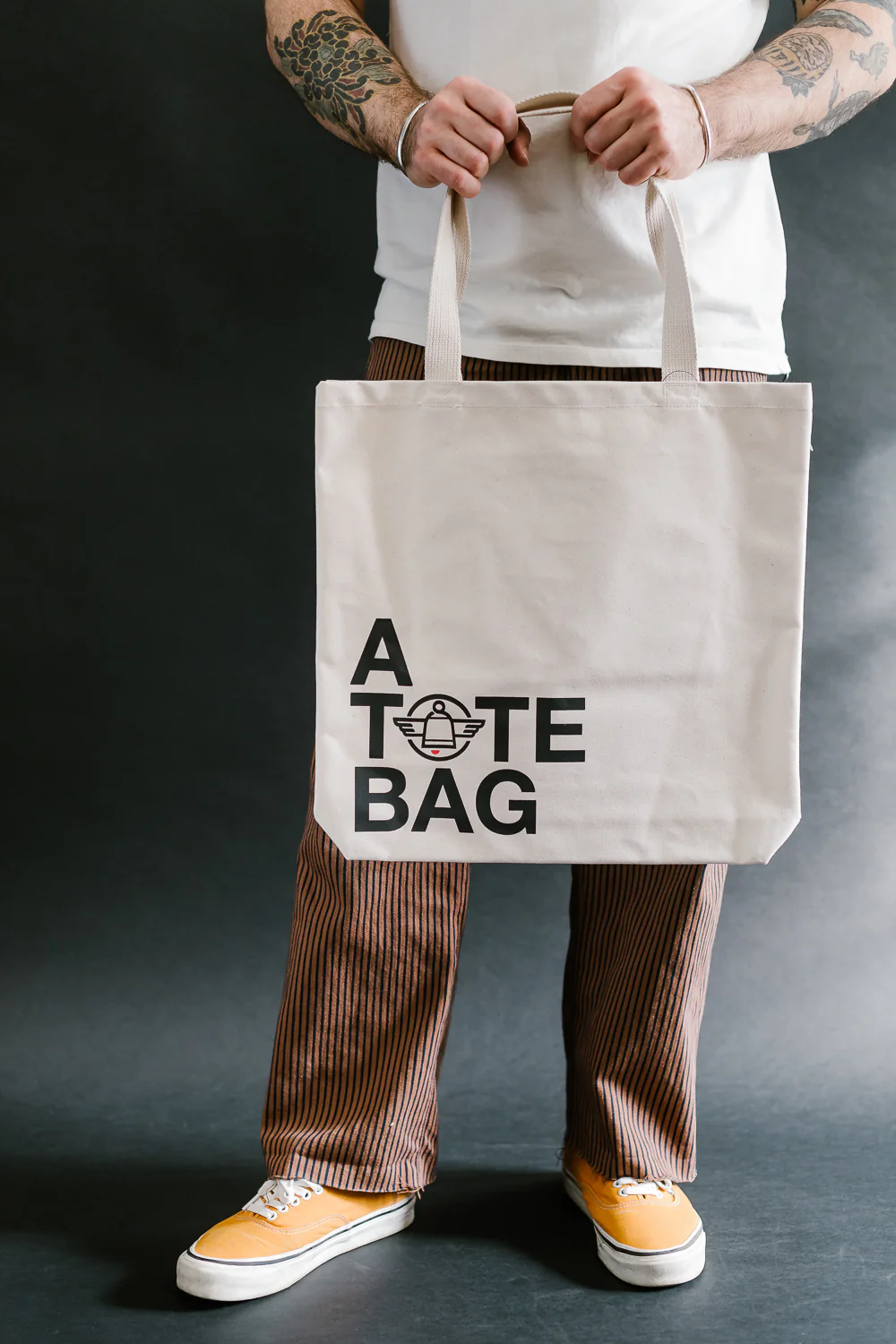 IH-TOTE-ATOTEBAG - Printed Canvas Tote Bag - 'A Tote Bag' Print - Image 6