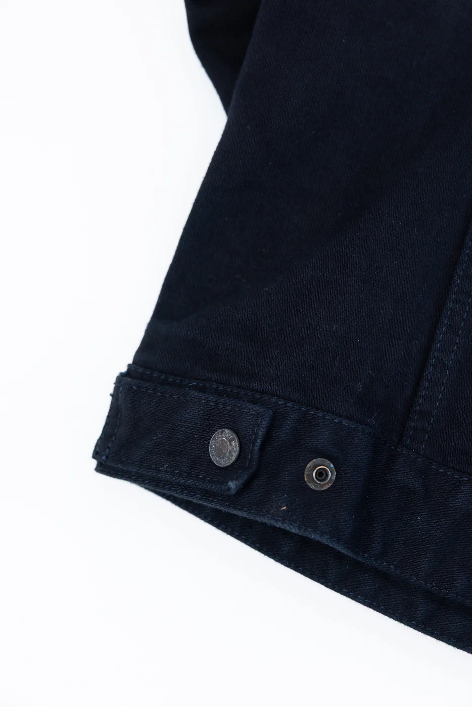 IHJ-123-OD - 14oz Broken Twill Selvedge Denim Work Jacket - Indigo Overdyed Black - Image 4