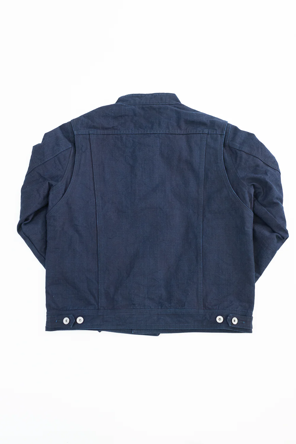 IHJ-135-IND - 13oz Oxford Cloth Riders Jacket - Indigo - Image 6