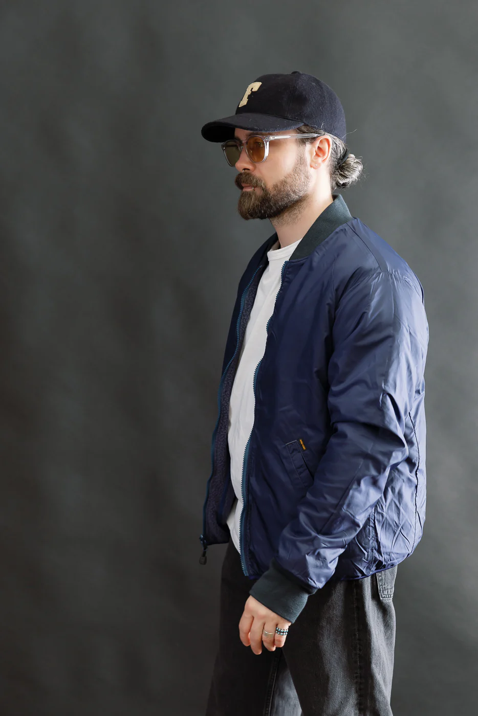 IHJ-157-NAV - Reversible Fleece Jacket - Navy Blue - Image 22