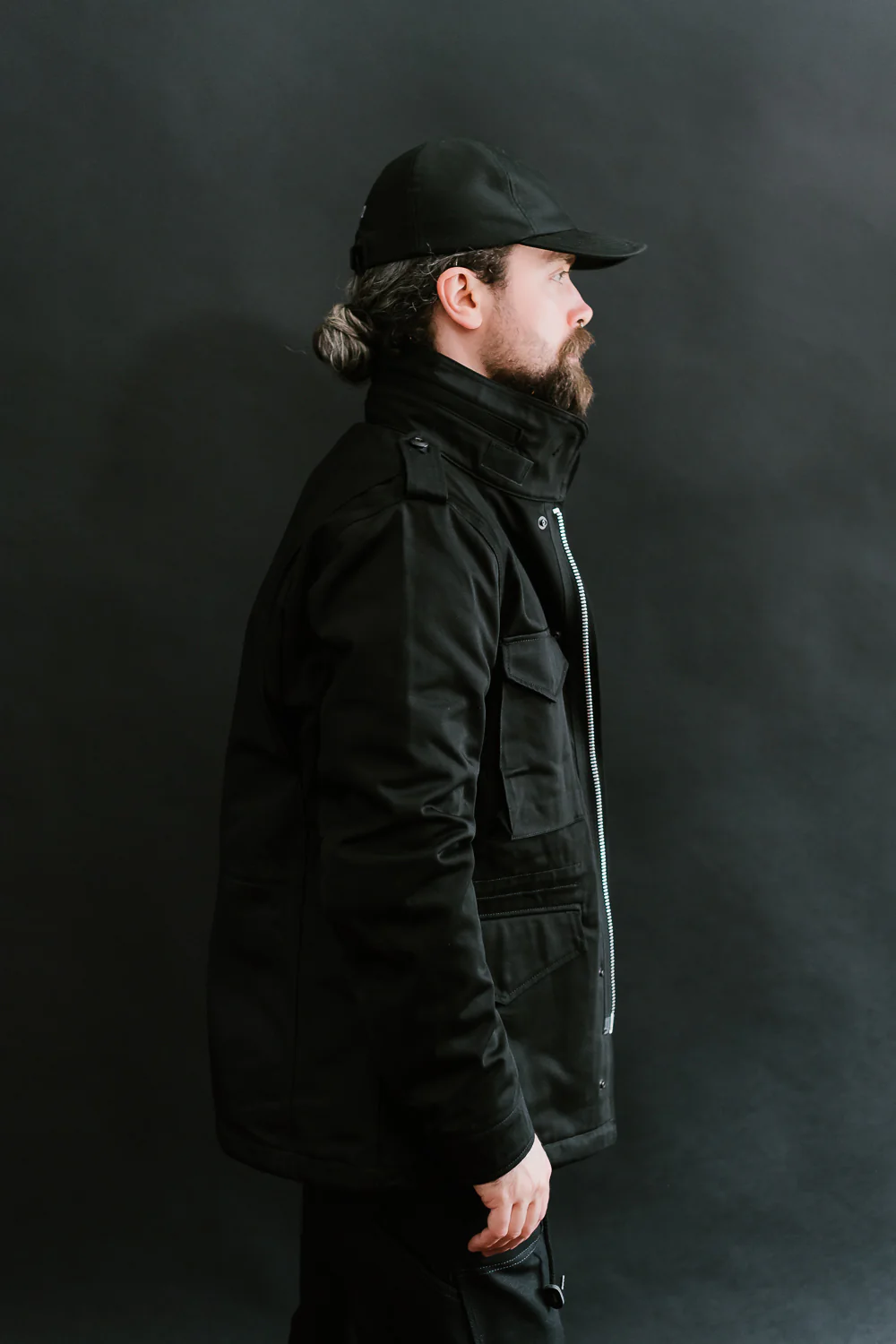 IHM-27-BLK - Sateen M65 Field Jacket - Black - Image 16