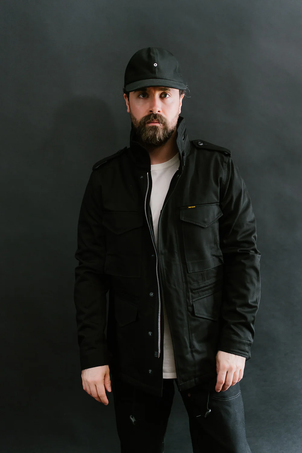 IHM-27-BLK - Sateen M65 Field Jacket - Black - Image 21