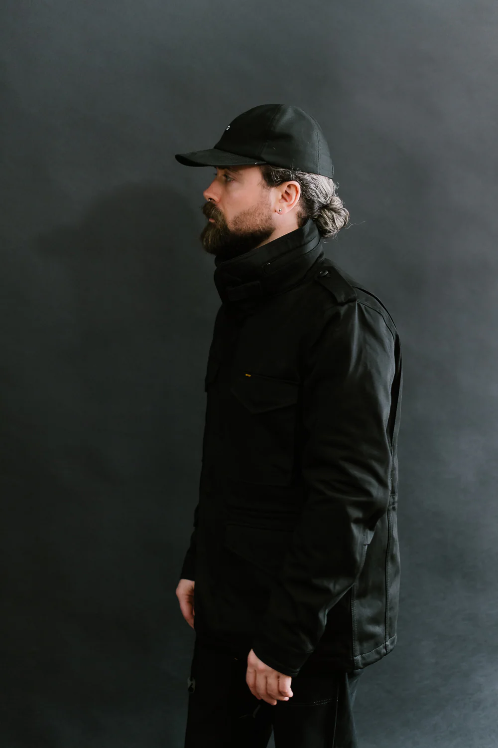 IHM-27-BLK - Sateen M65 Field Jacket - Black - Image 22