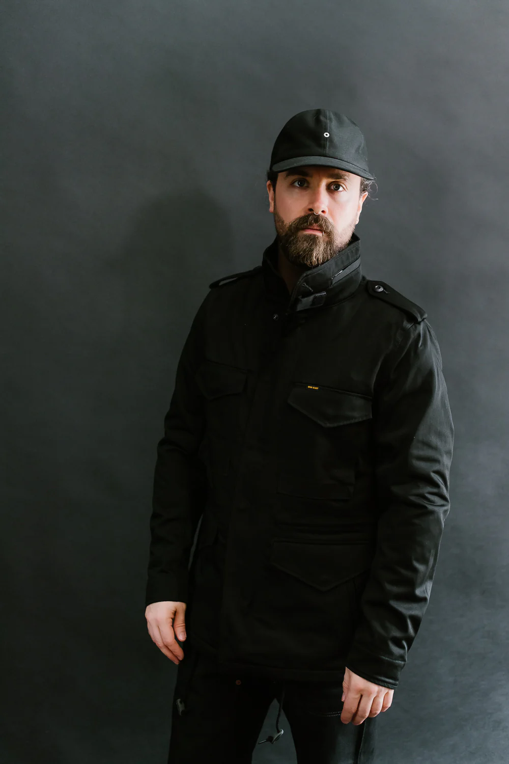 IHM-27-BLK - Sateen M65 Field Jacket - Black - Image 23