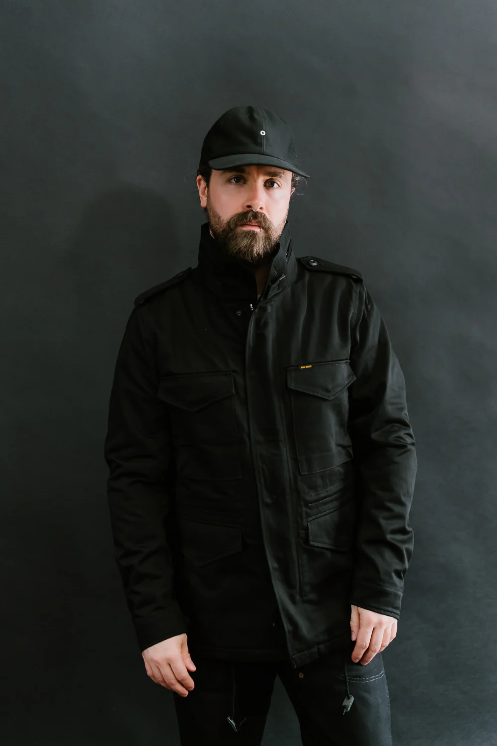 IHM-27-BLK - Sateen M65 Field Jacket - Black - Image 24