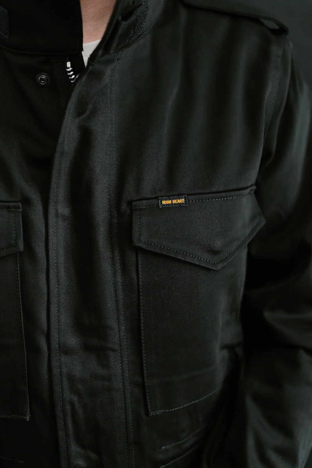 IHM-27-BLK - Sateen M65 Field Jacket - Black - Image 33