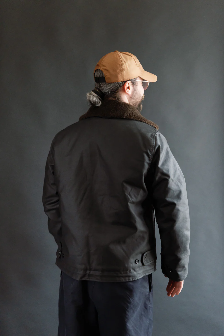 IHM-37-BLK - Oiled Whipcord N1 Deck Jacket - Black - Image 13