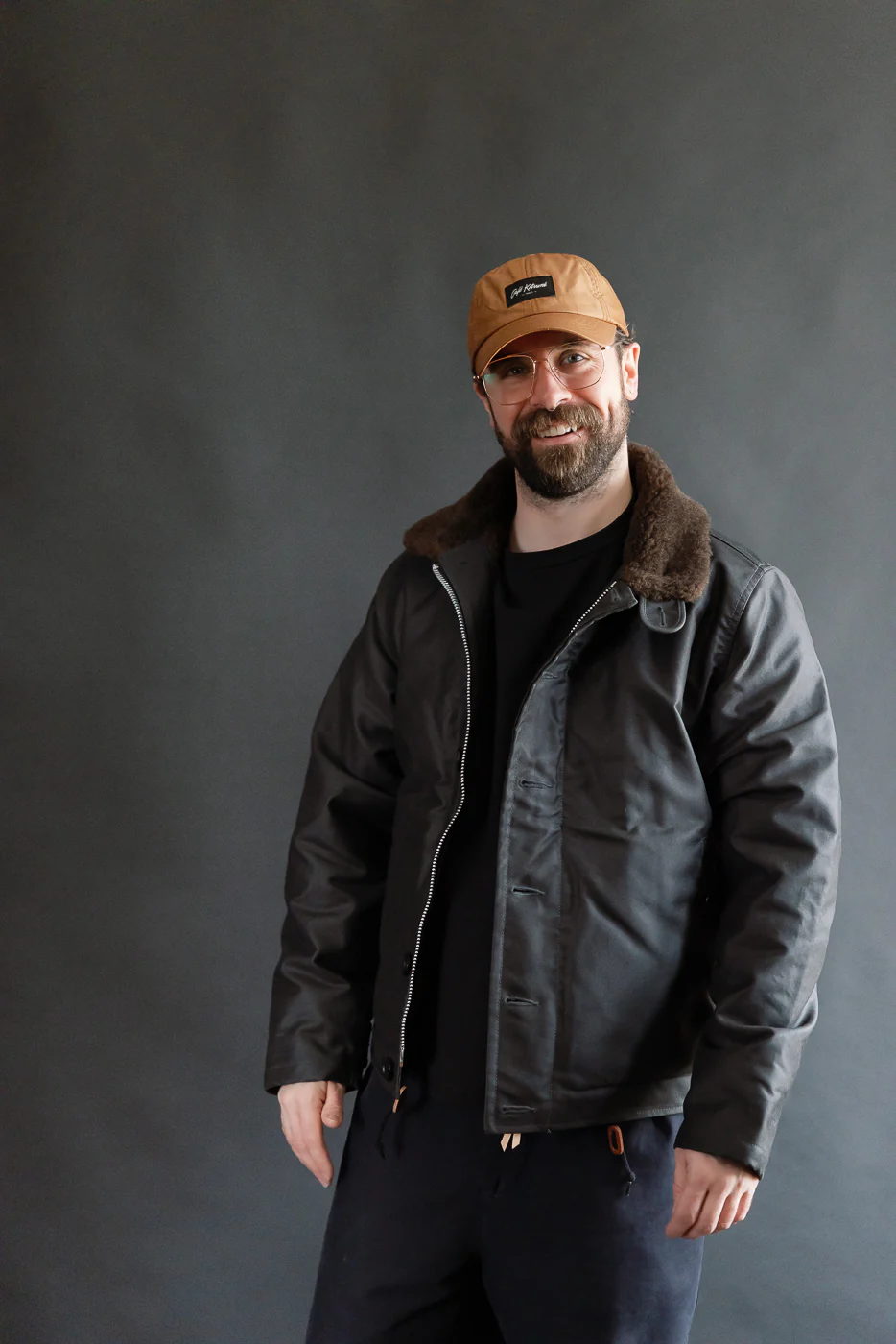 IHM-37-BLK - Oiled Whipcord N1 Deck Jacket - Black - Image 15