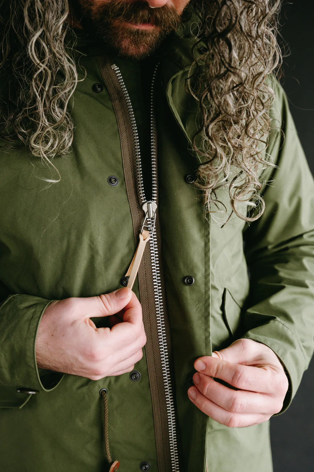 IHM-38-OLV - 5oz Quilted Lining M-51 Type Field Coat - Olive - Image 23