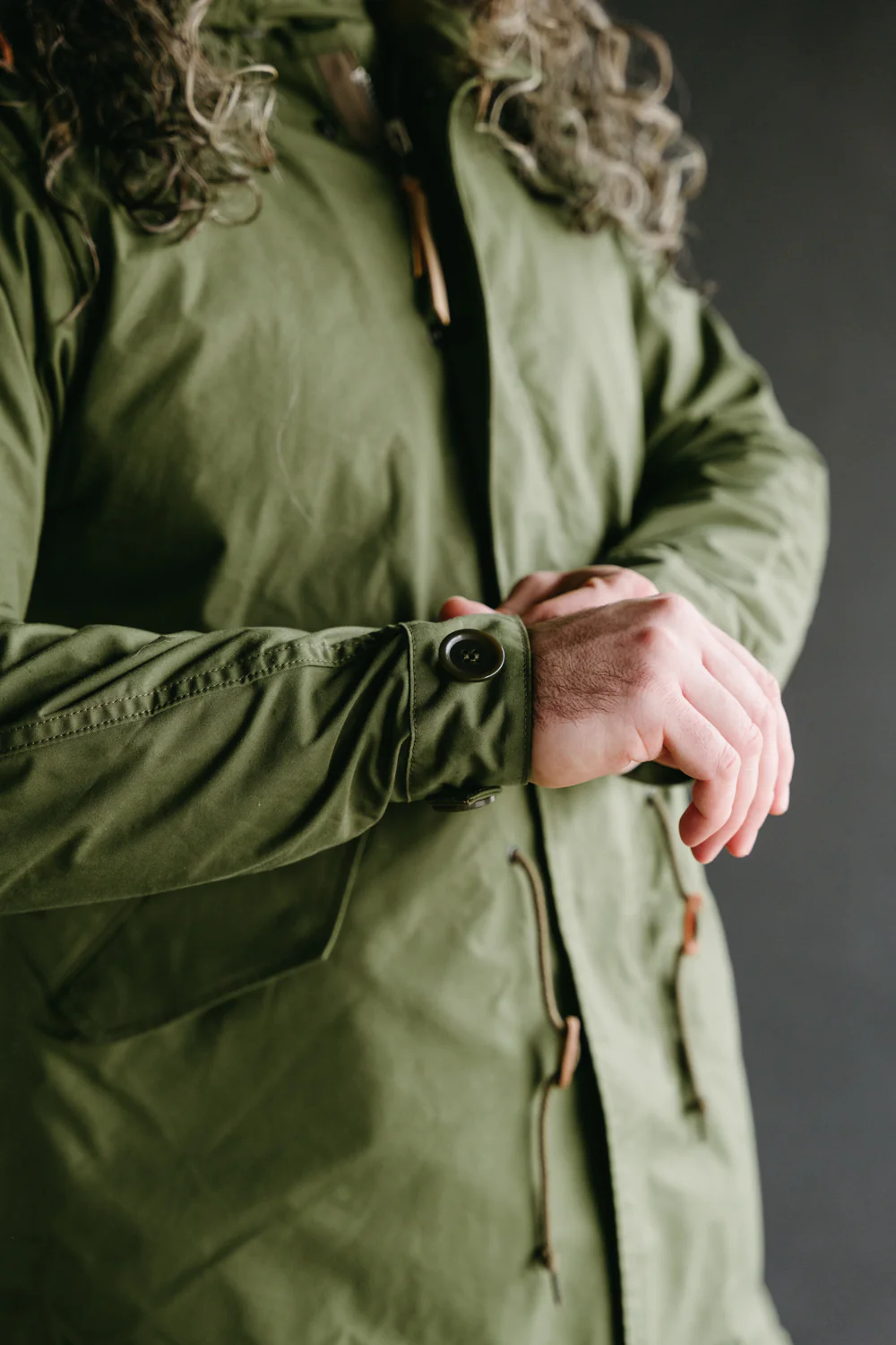 IHM-38-OLV - 5oz Quilted Lining M-51 Type Field Coat - Olive - Image 26