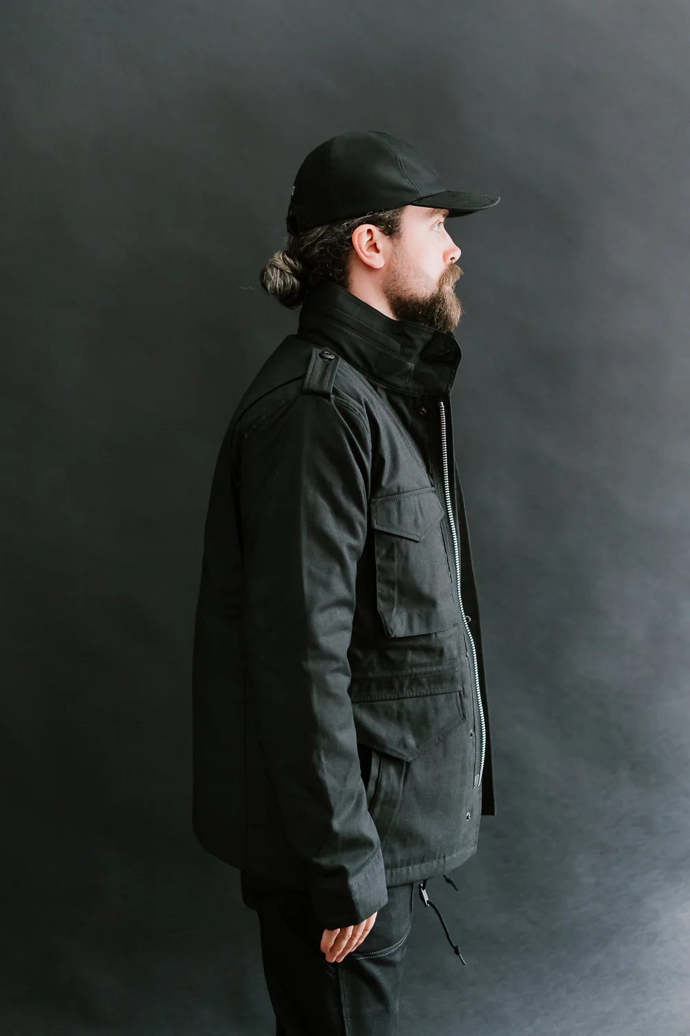 IHM-41-BLK - Quilt Lining M65 Field Jacket - Black - Image 15