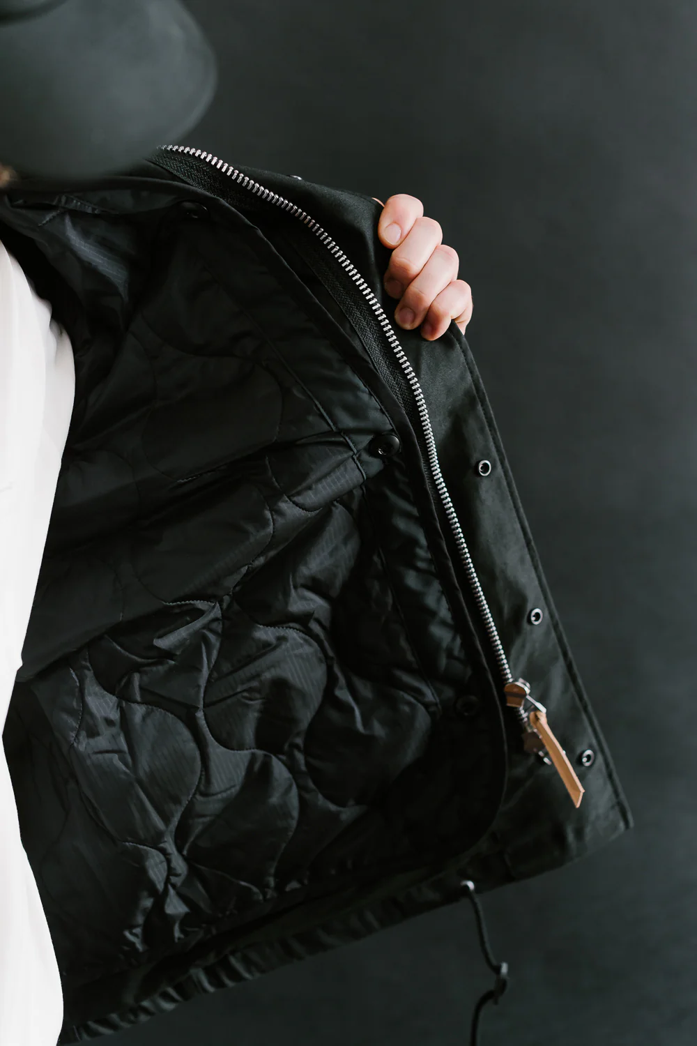 IHM-41-BLK - Quilt Lining M65 Field Jacket - Black - Image 28