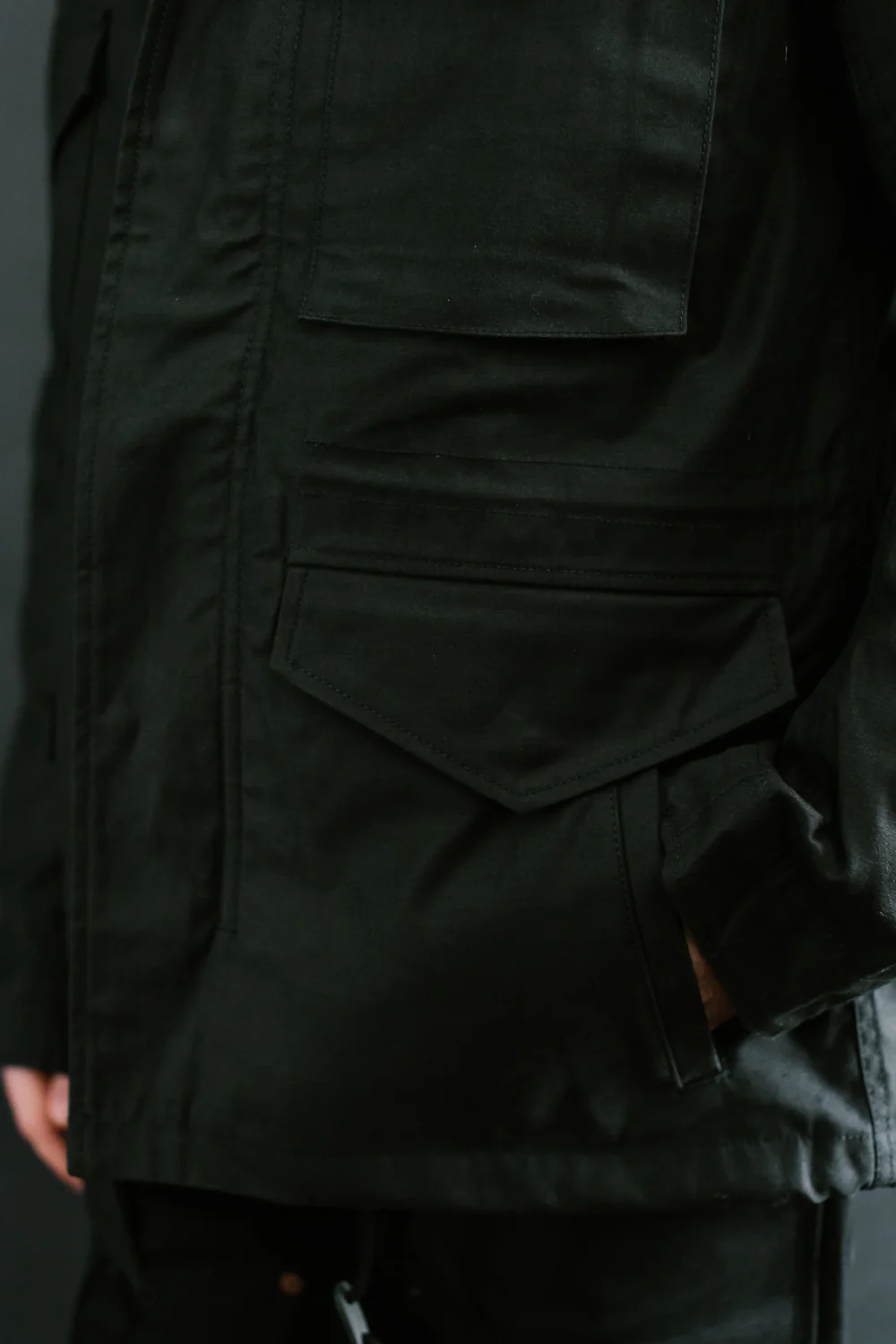 IHM-41-BLK - Quilt Lining M65 Field Jacket - Black - Image 31