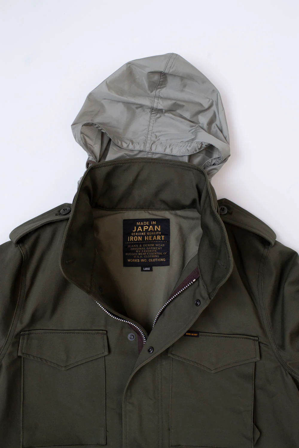 IHM-41-GRN - Quilt Lining M65 Field Jacket - Olive Drab Green - Image 3