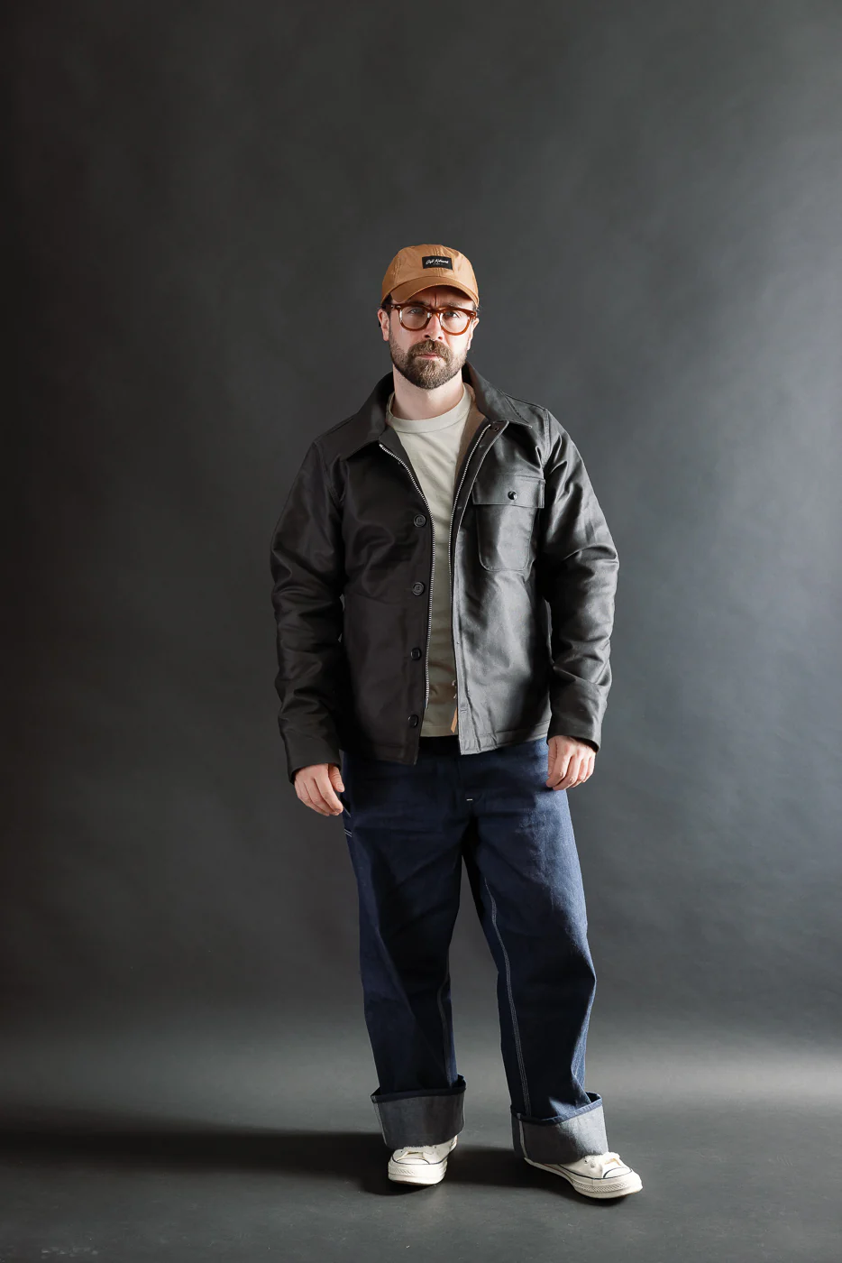 IHM-45-BLK - Oiled Whipcord A2 Deck Jacket - Black - Image 8