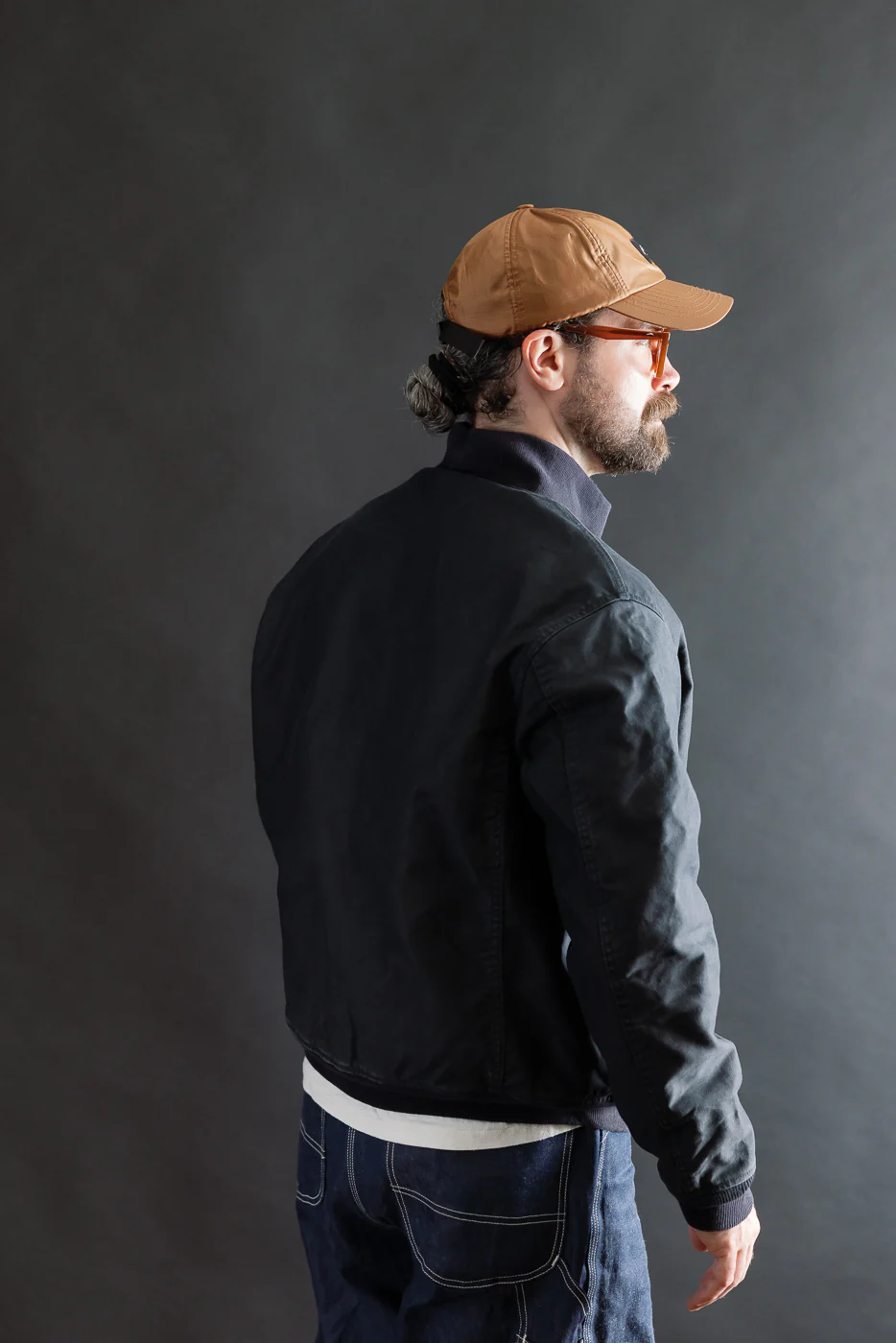 IHM-47-NAV - 12oz Whipcord Tanker Jacket - Navy - Image 12